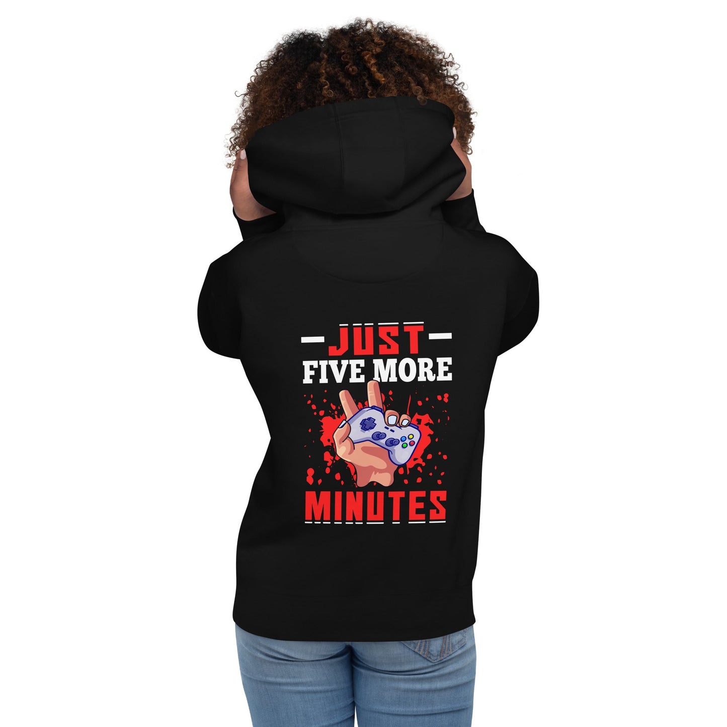 Just 5 more Minutes Rima - Unisex Hoodie ( Back Print ) by DarkByteGear