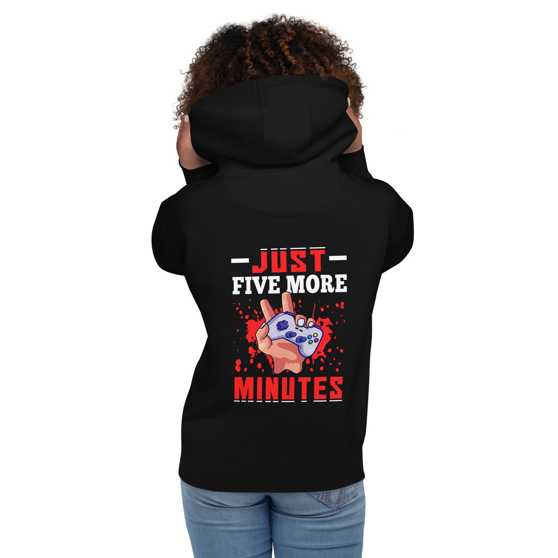 Just 5 more Minutes Rima - Unisex Hoodie ( Back Print ) by DarkByteGear