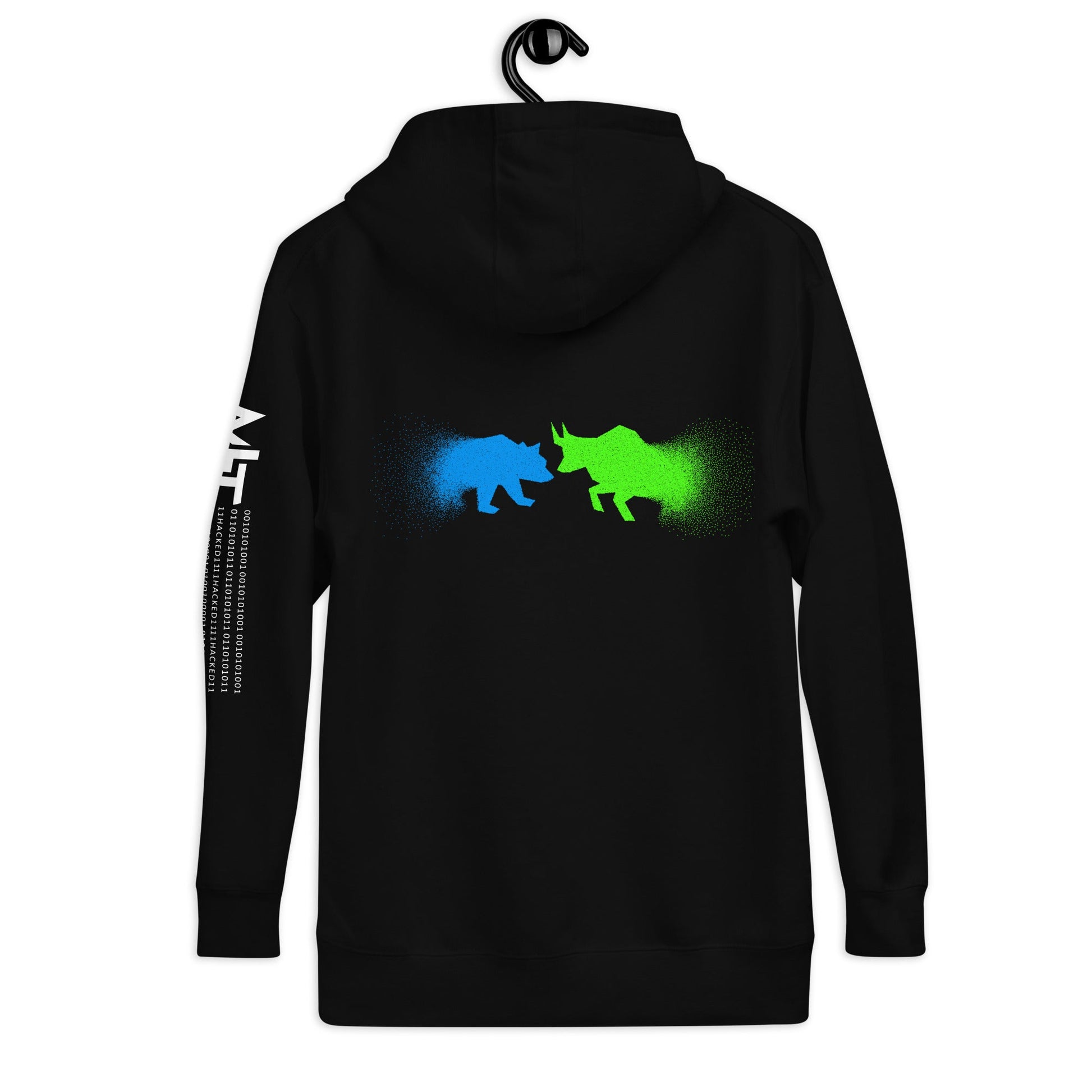 Bearish And Bullish (DB) - Unisex Hoodie ( Back Print ) by DarkByteGear