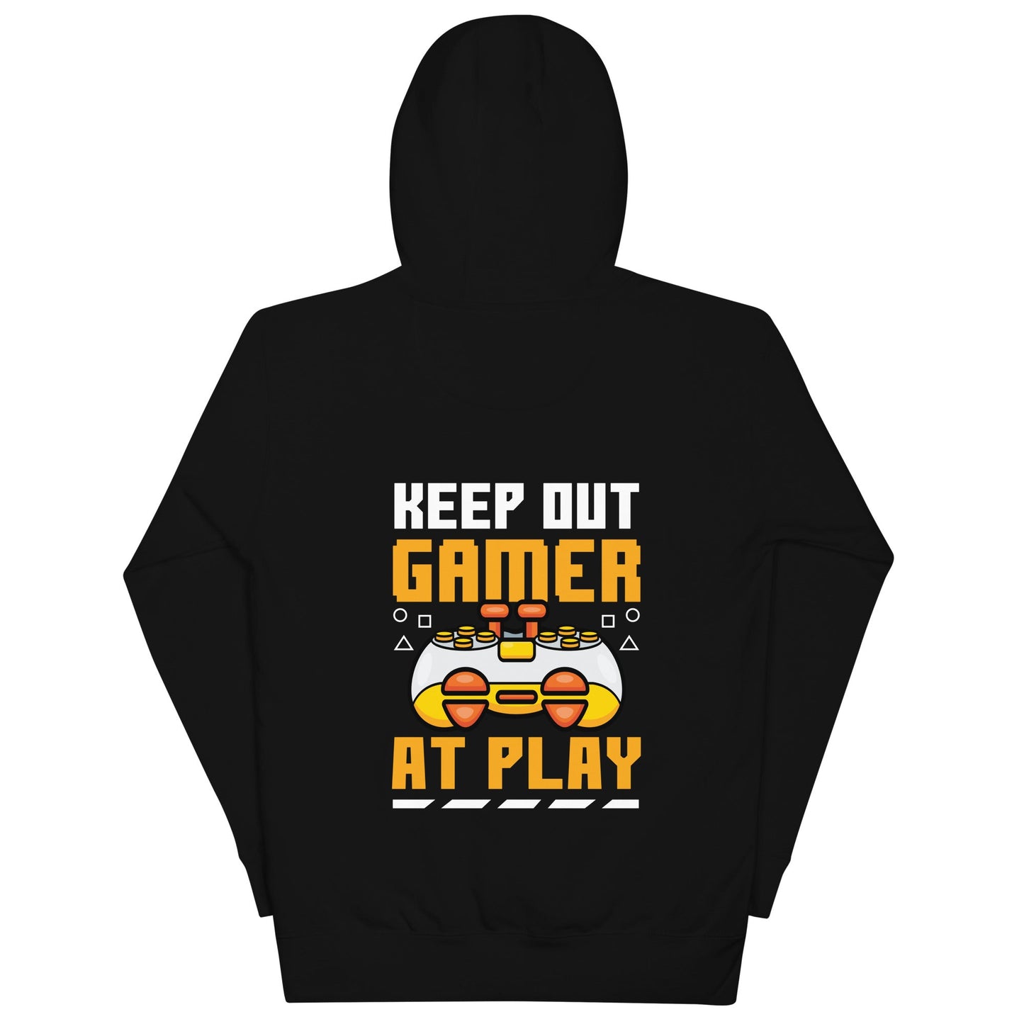 Keep Out Gamer At Play Rima 7 - Unisex Hoodie ( Back Print ) by DarkByteGear