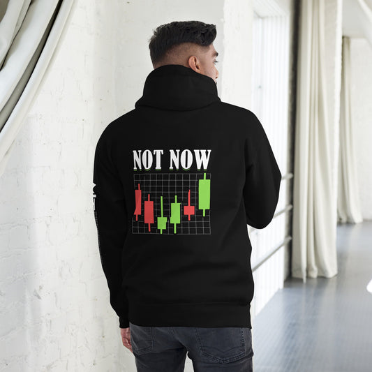 Not Now - Unisex Hoodie ( Back Print ) by DarkByteGear