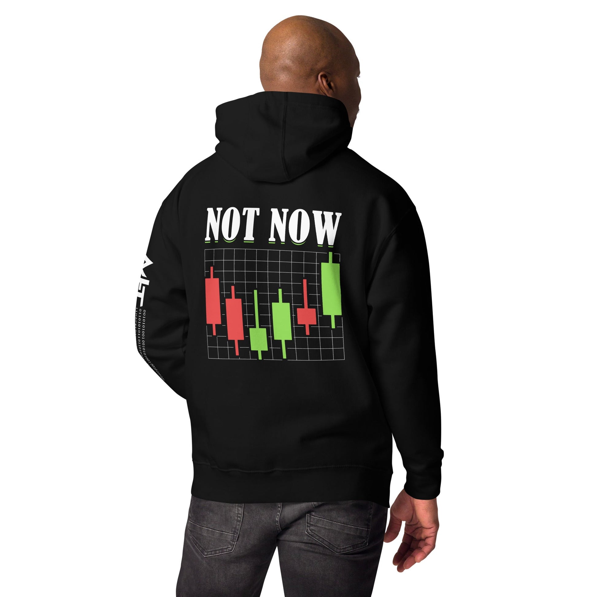 Not Now - Unisex Hoodie ( Back Print ) by DarkByteGear