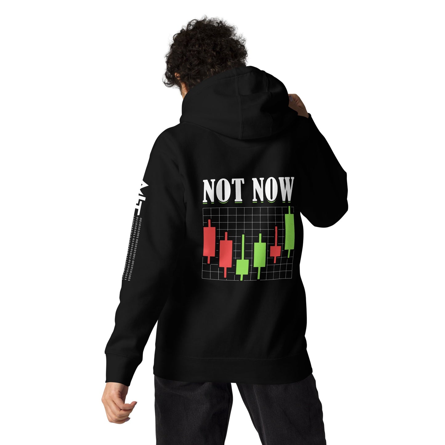 Not Now - Unisex Hoodie ( Back Print ) by DarkByteGear