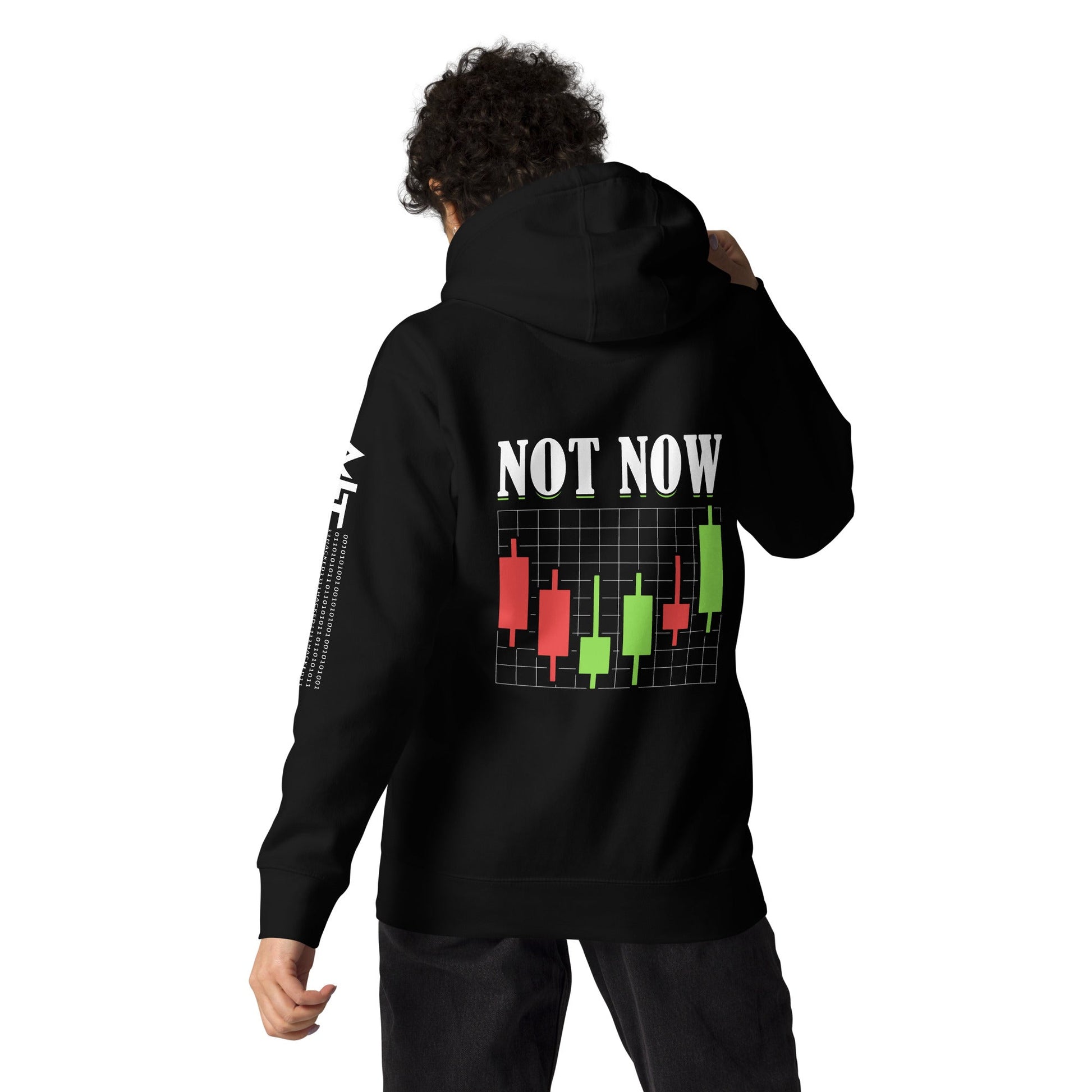 Not Now - Unisex Hoodie ( Back Print ) by DarkByteGear