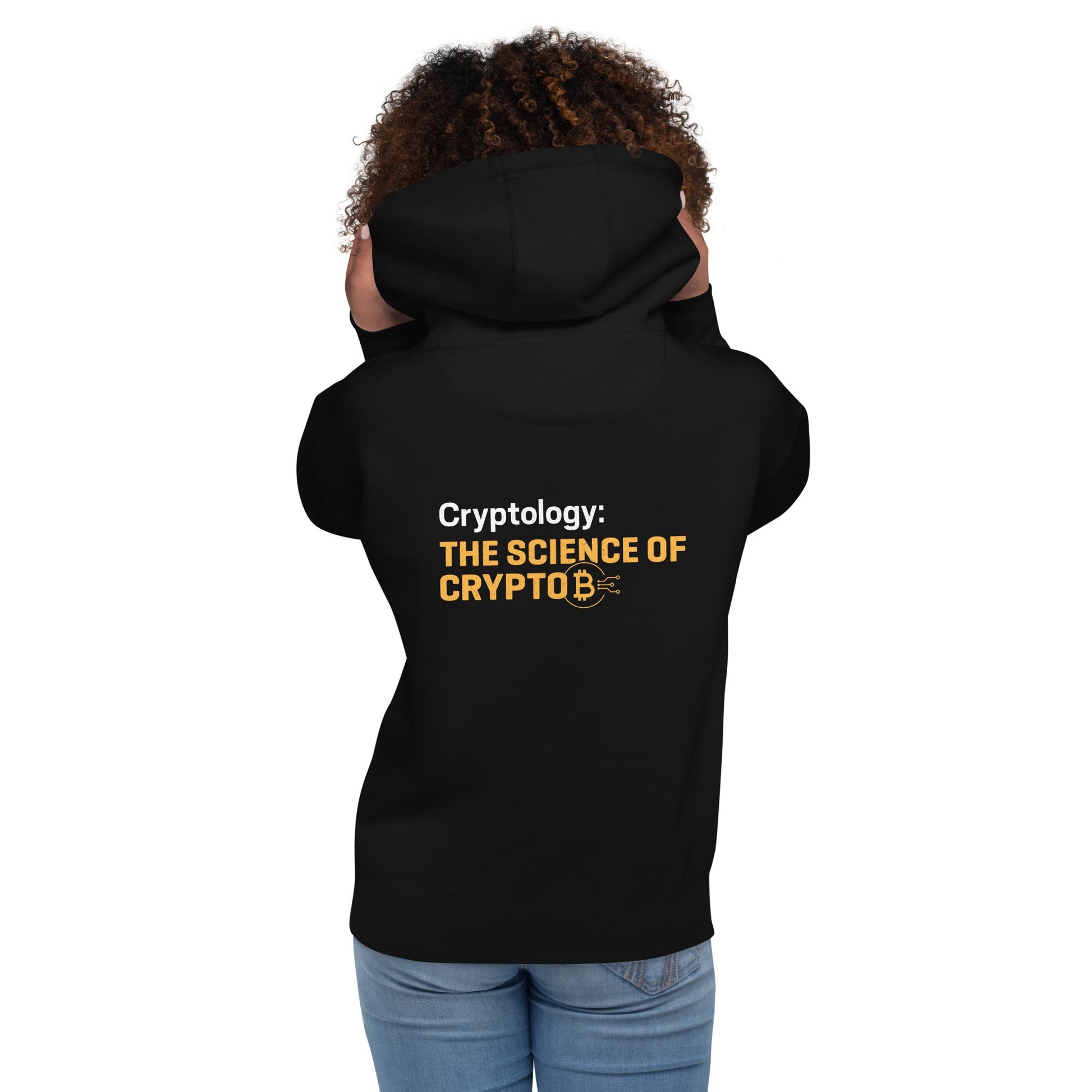 Cryptology: The Science of Crypto - Unisex Hoodie ( Back Print ) by DarkByteGear