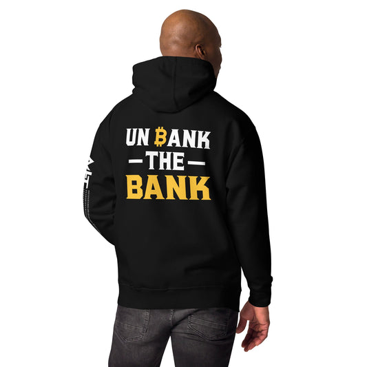 Unbank the Bank - Unisex Hoodie ( Back Print ) by DarkByteGear