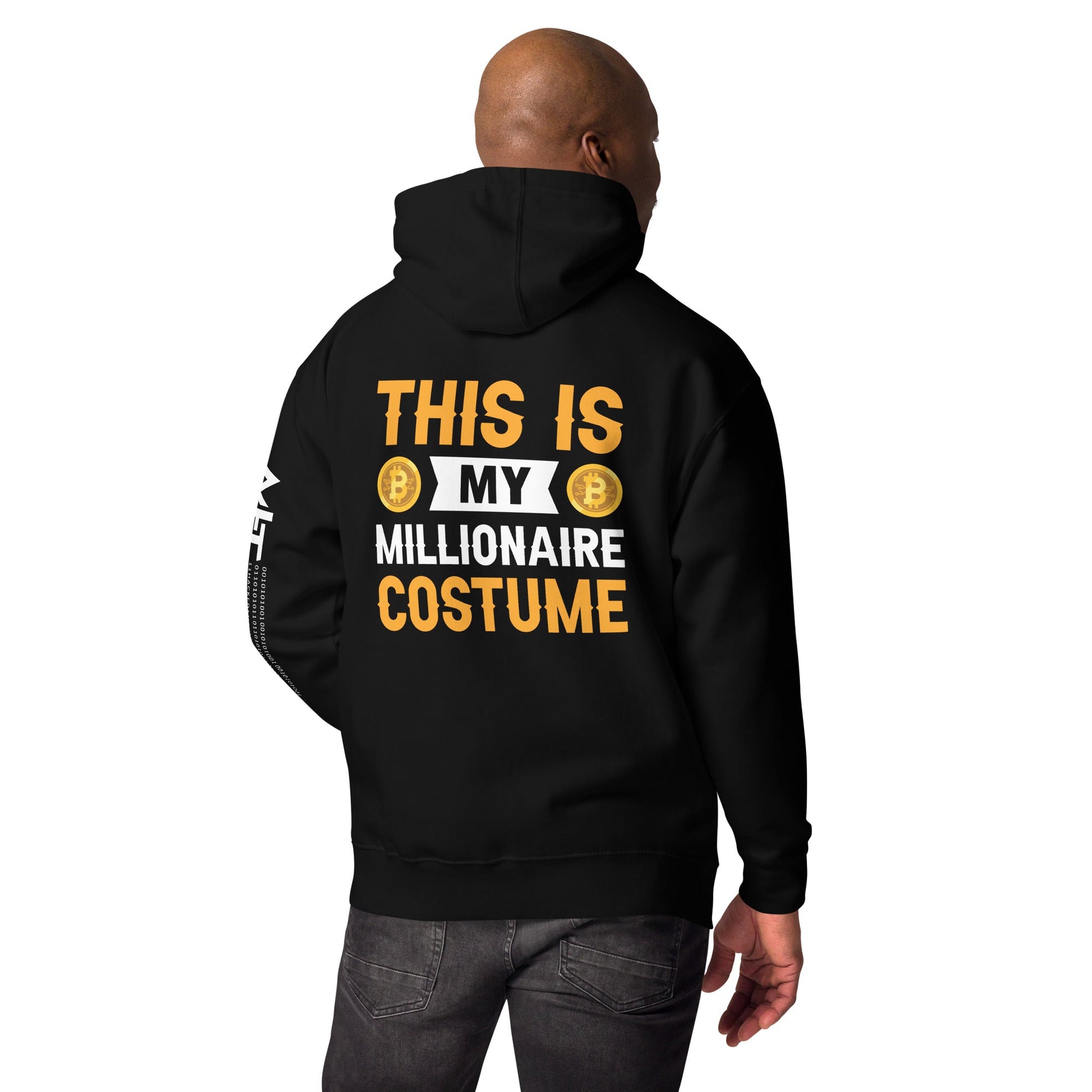 This is My Millionaire Costume - Unisex Hoodie ( Back Print ) by DarkByteGear