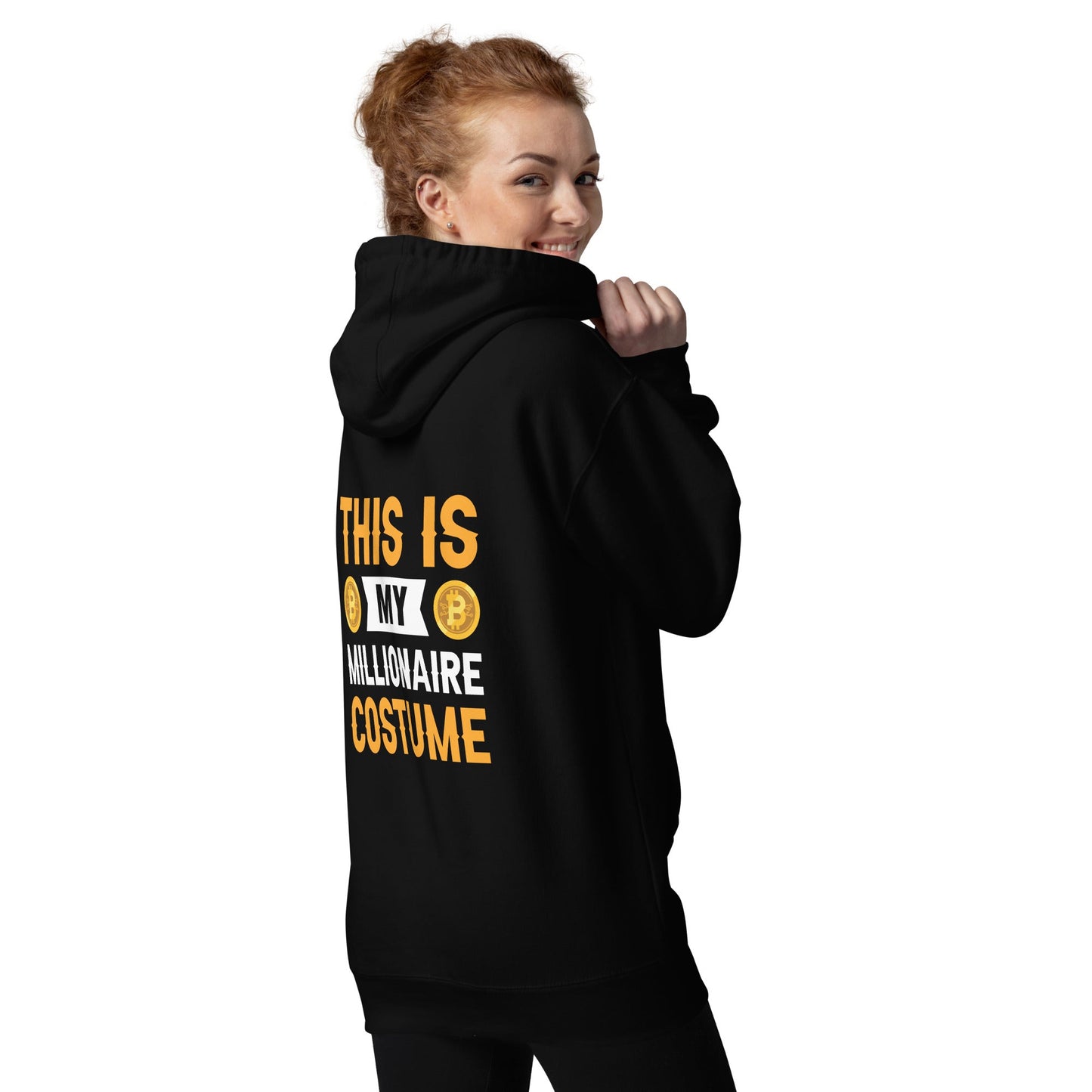 This is My Millionaire Costume - Unisex Hoodie ( Back Print ) by DarkByteGear