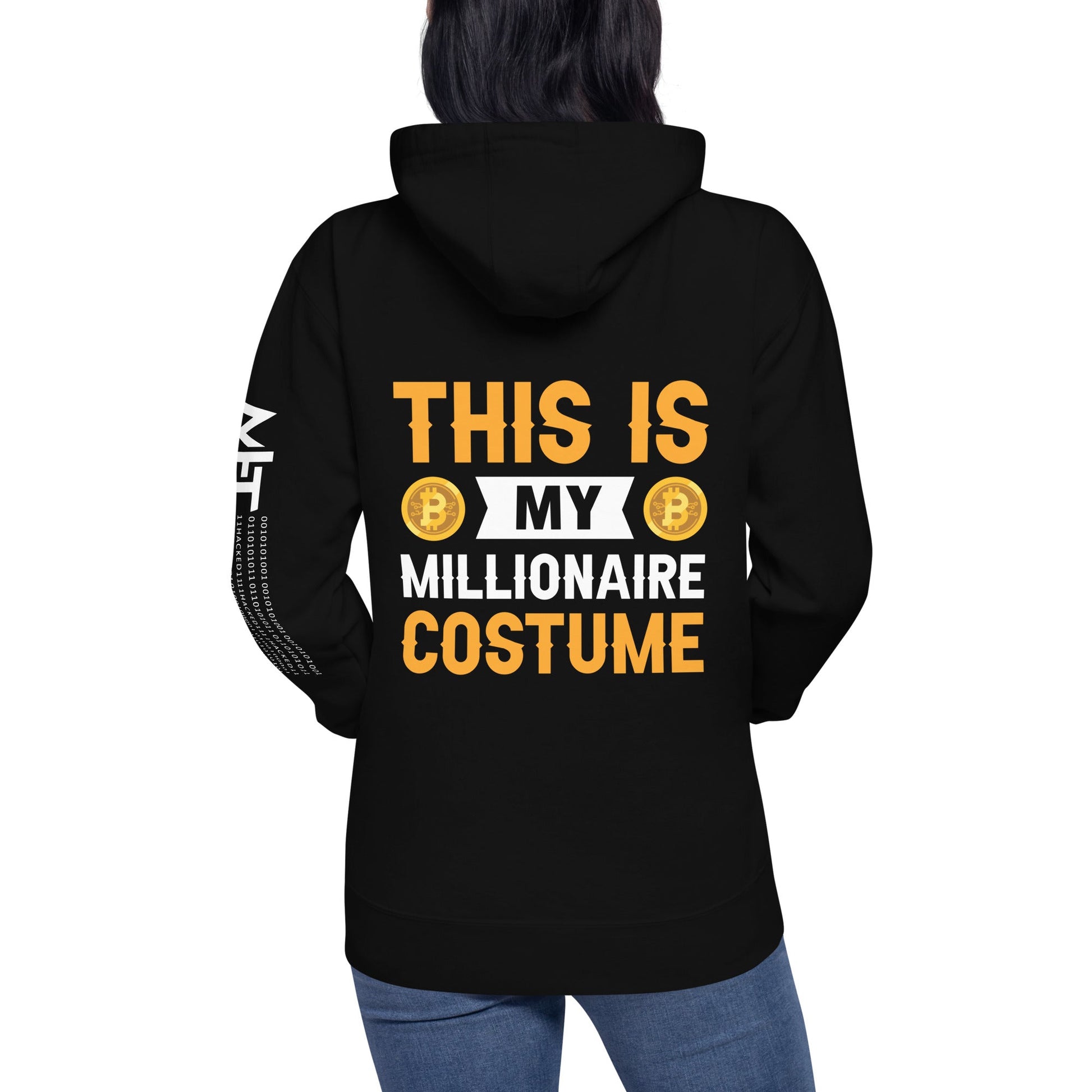 This is My Millionaire Costume - Unisex Hoodie ( Back Print ) by DarkByteGear