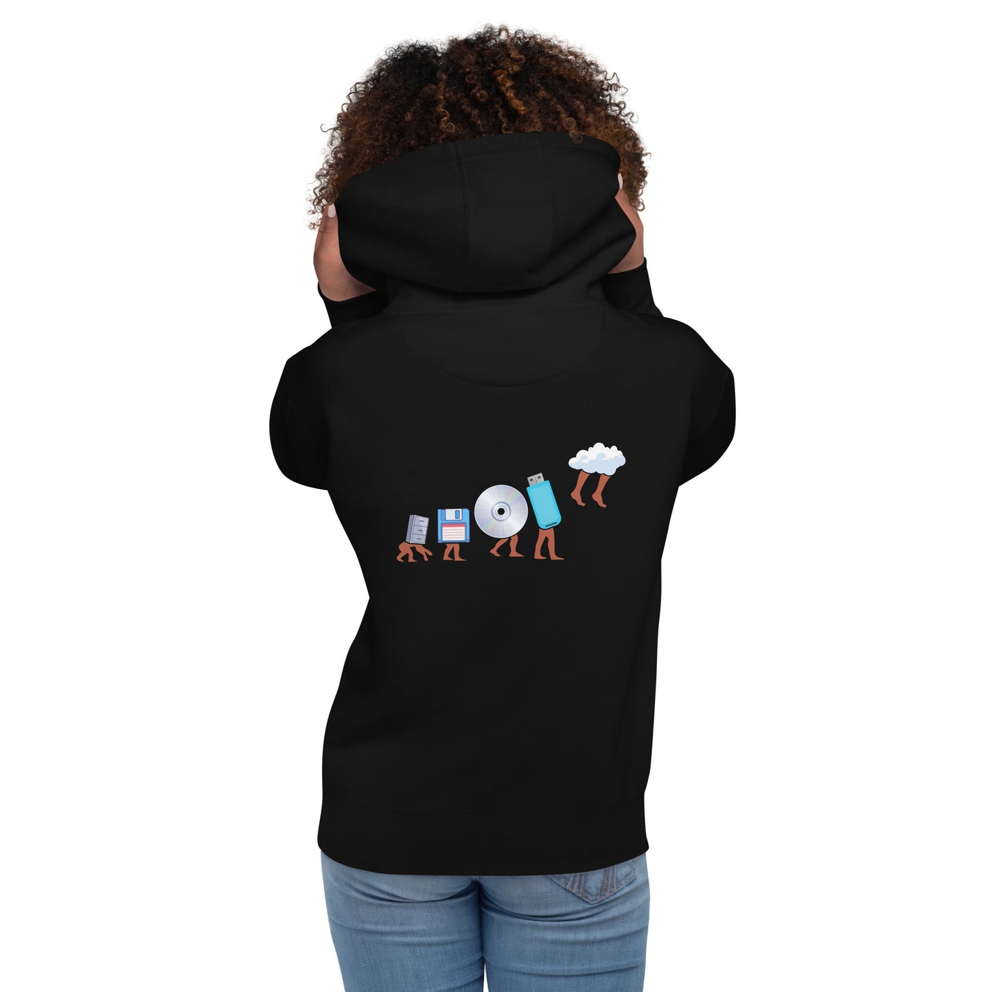 Funny Geek Programmer Nerd - Unisex Hoodie ( Back Print ) by DarkByteGear