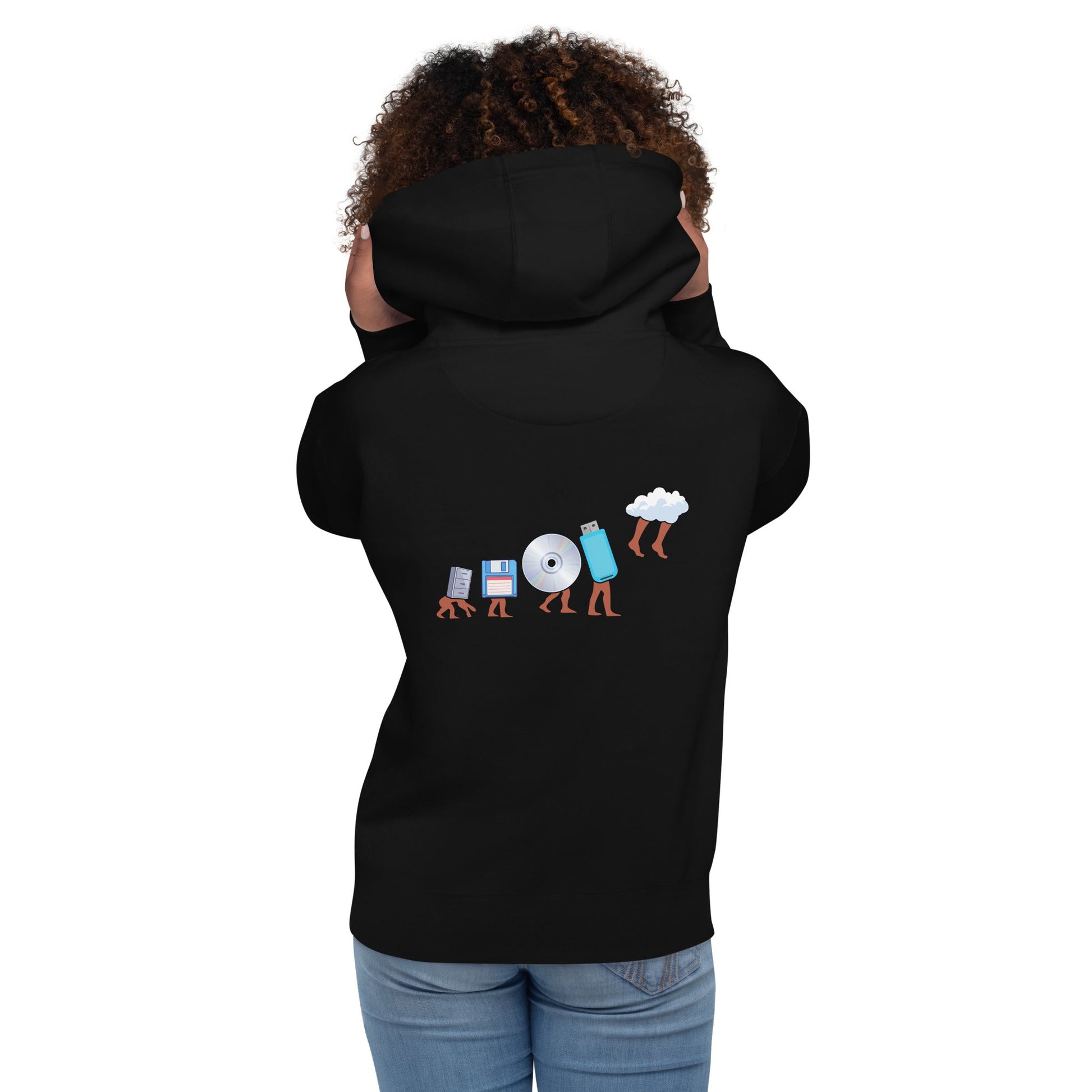 Funny Geek Programmer Nerd - Unisex Hoodie ( Back Print ) by DarkByteGear