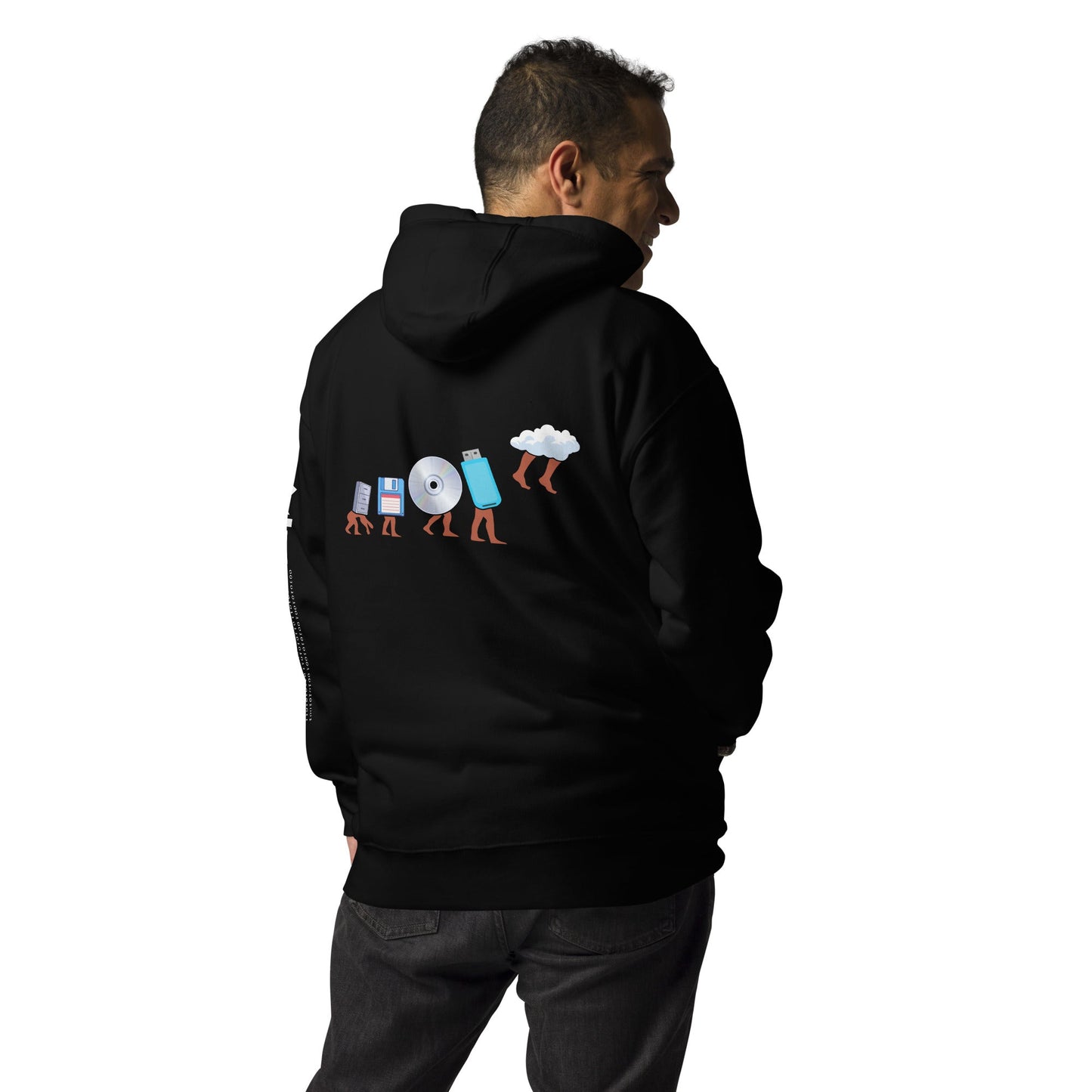 Funny Geek Programmer Nerd - Unisex Hoodie ( Back Print ) by DarkByteGear