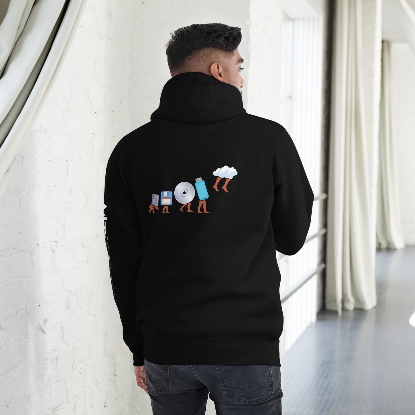 Funny Geek Programmer Nerd - Unisex Hoodie ( Back Print ) by DarkByteGear