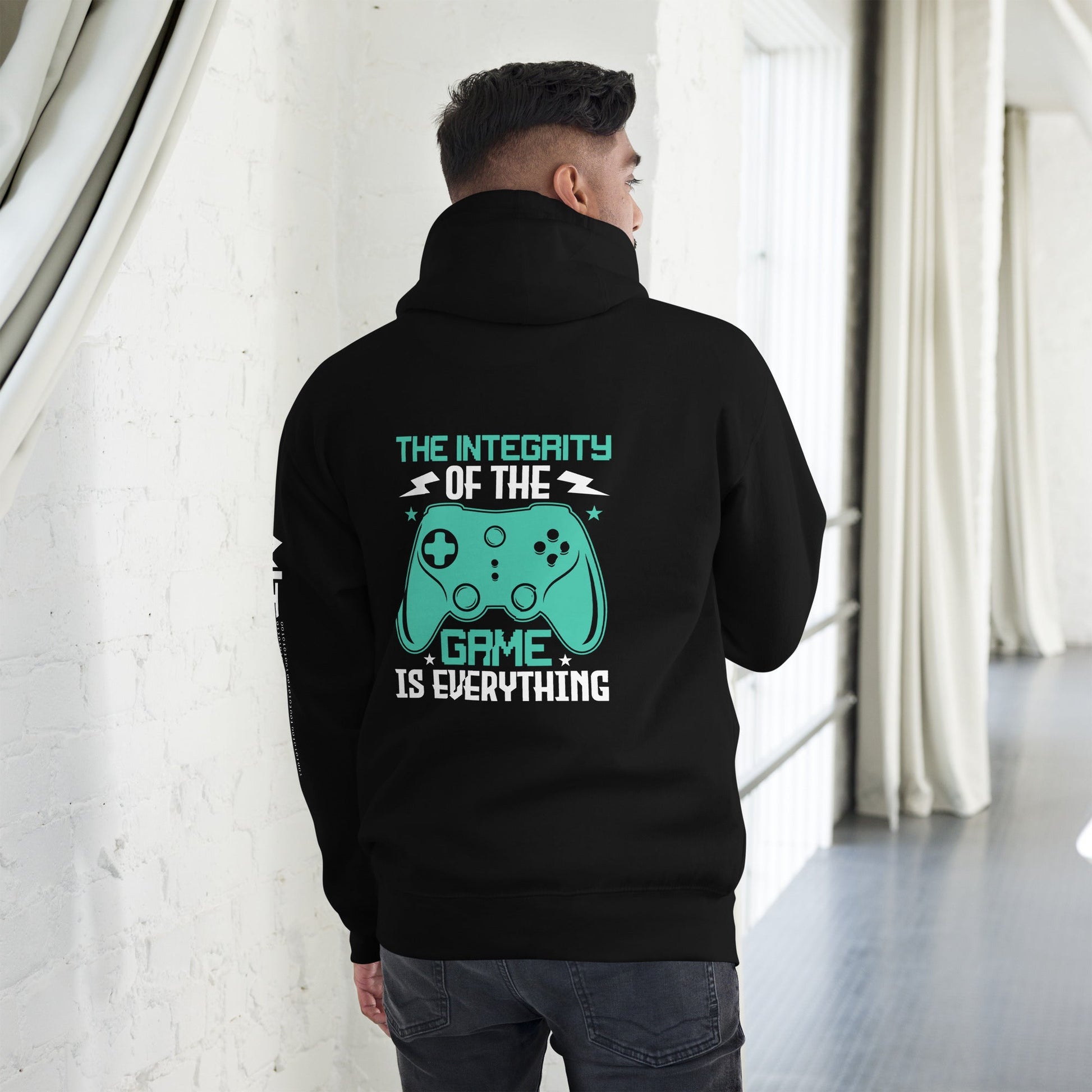 The integrity of the Game is Everything (Swarna) - Unisex Hoodie ( Back Print ) by DarkByteGear