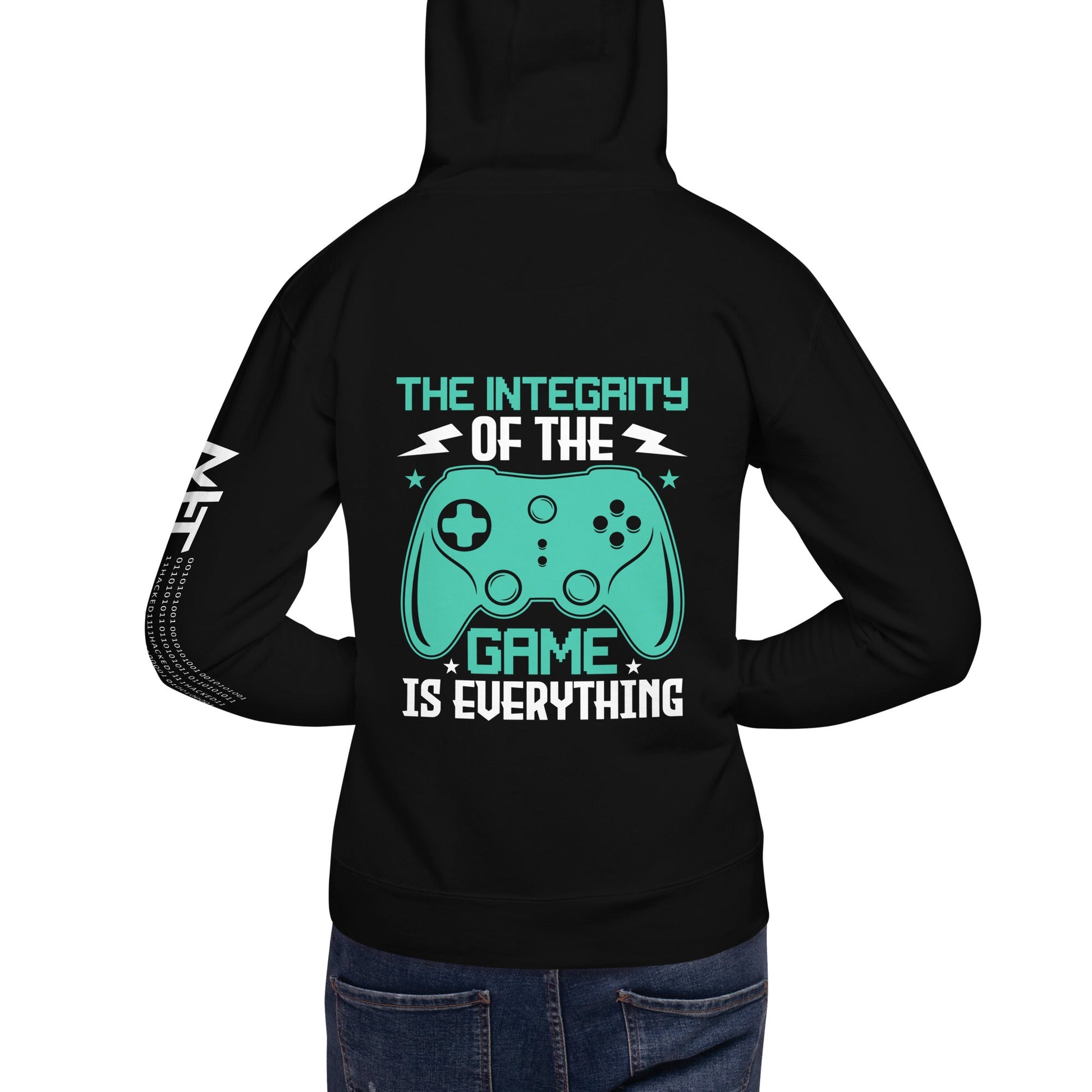 The integrity of the Game is Everything (Swarna) - Unisex Hoodie ( Back Print ) by DarkByteGear
