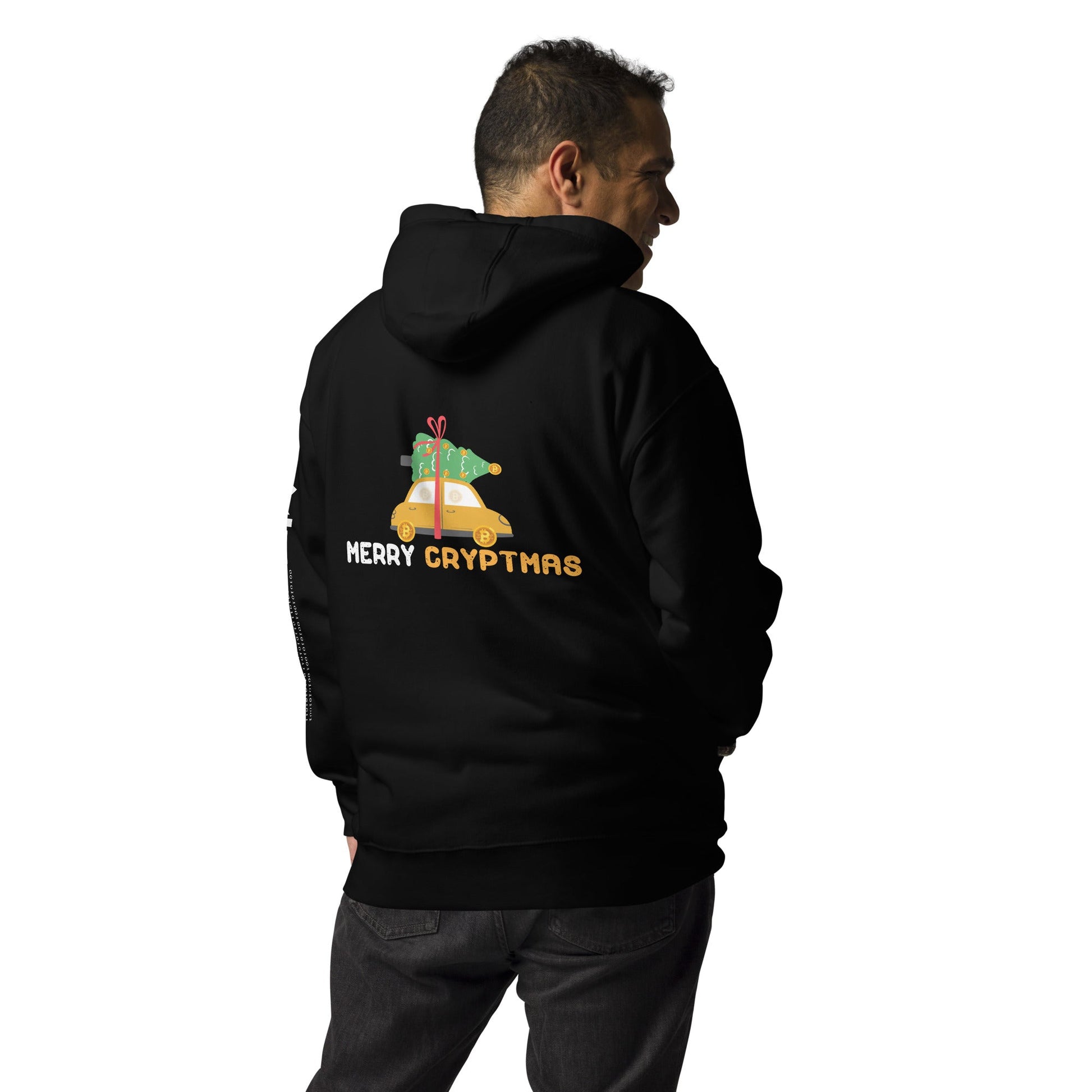 Merry Cryptmas - Unisex Hoodie ( Back Print ) by DarkByteGear