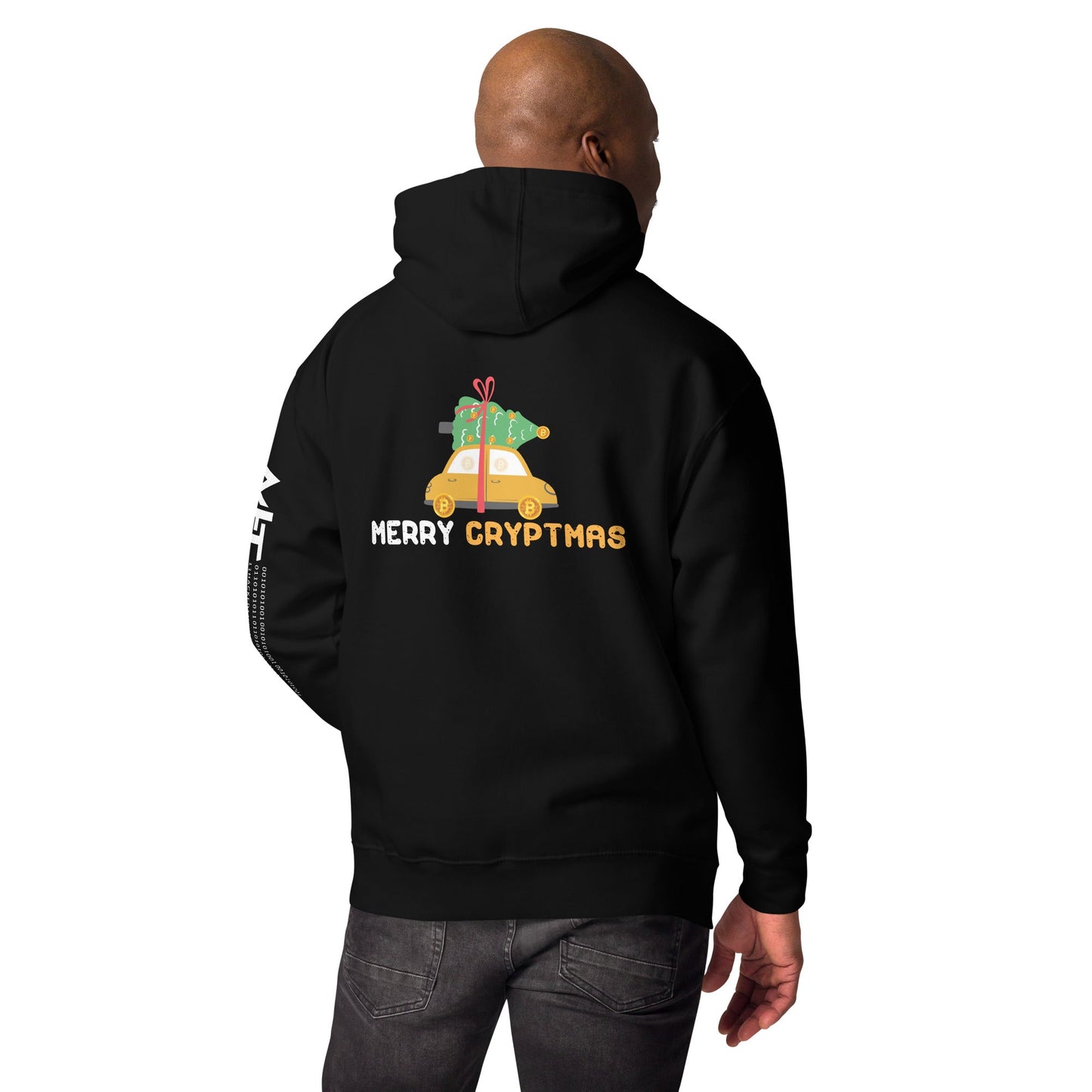Merry Cryptmas - Unisex Hoodie ( Back Print ) by DarkByteGear