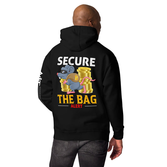 Secure the Bag Alert - Unisex Hoodie ( Back Print ) by DarkByteGear