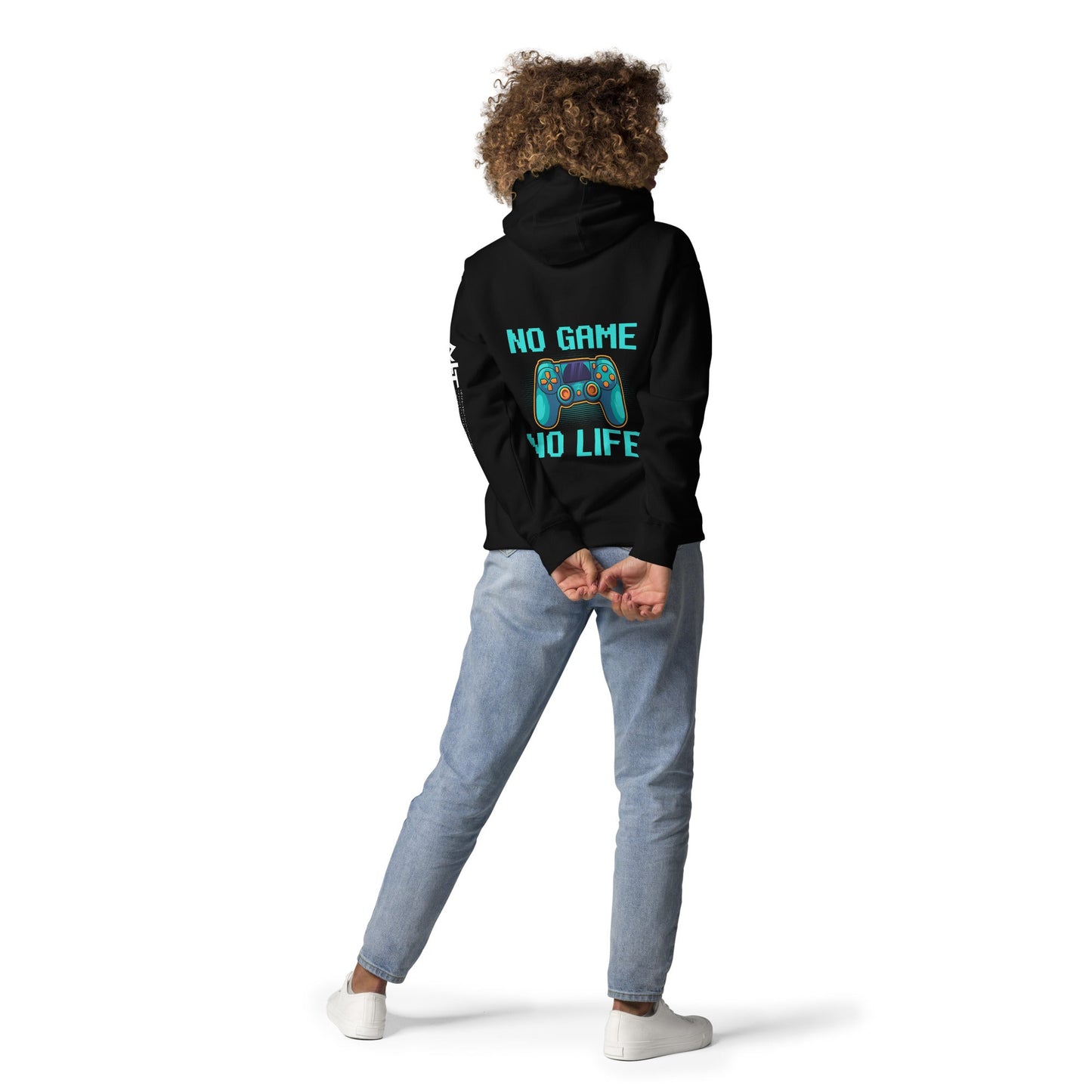 No Game; No Life - Unisex Hoodie ( Back Print ) by DarkByteGear