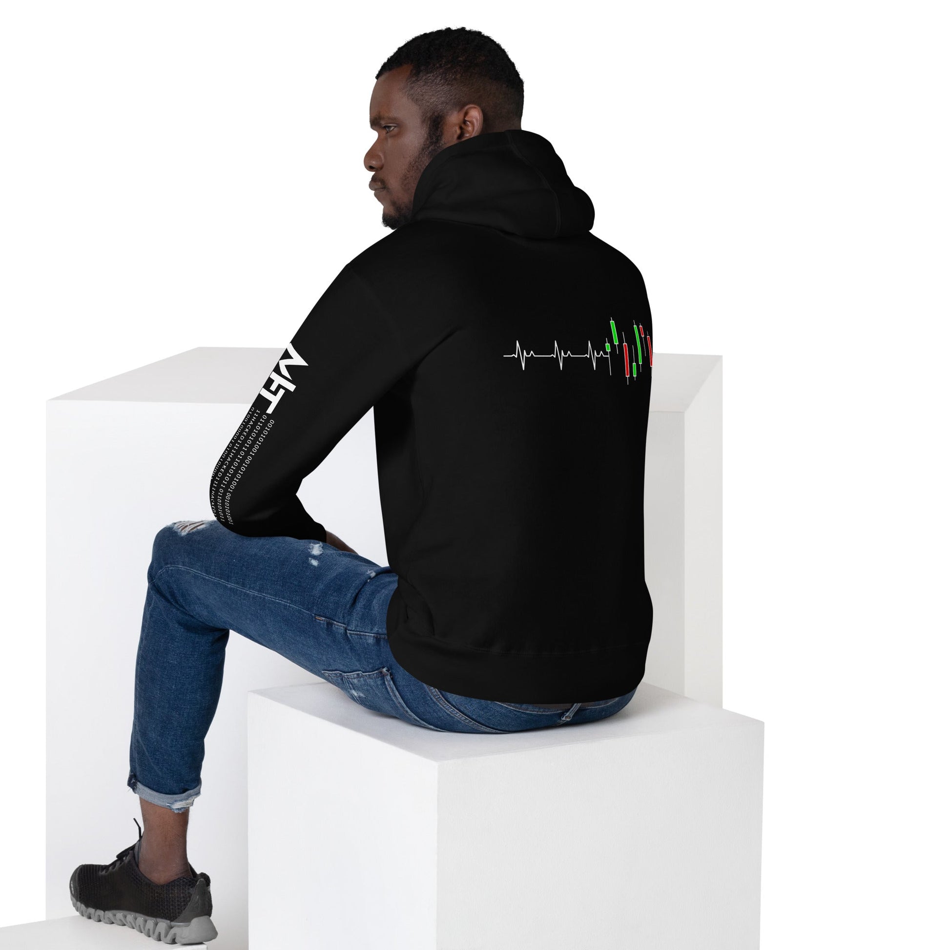 Forex Vector ( ) V1 - Unisex Hoodie ( Back Print ) by DarkByteGear