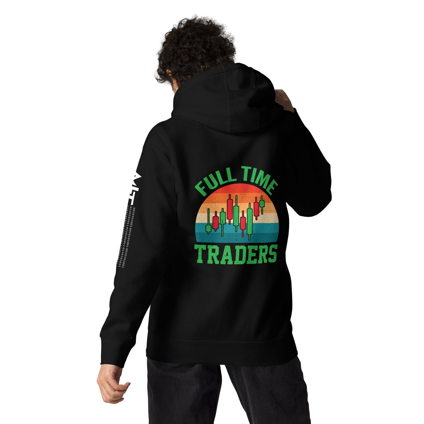Full Time Trader ( Shagor ) - Unisex Hoodie ( Back Print ) by DarkByteGear