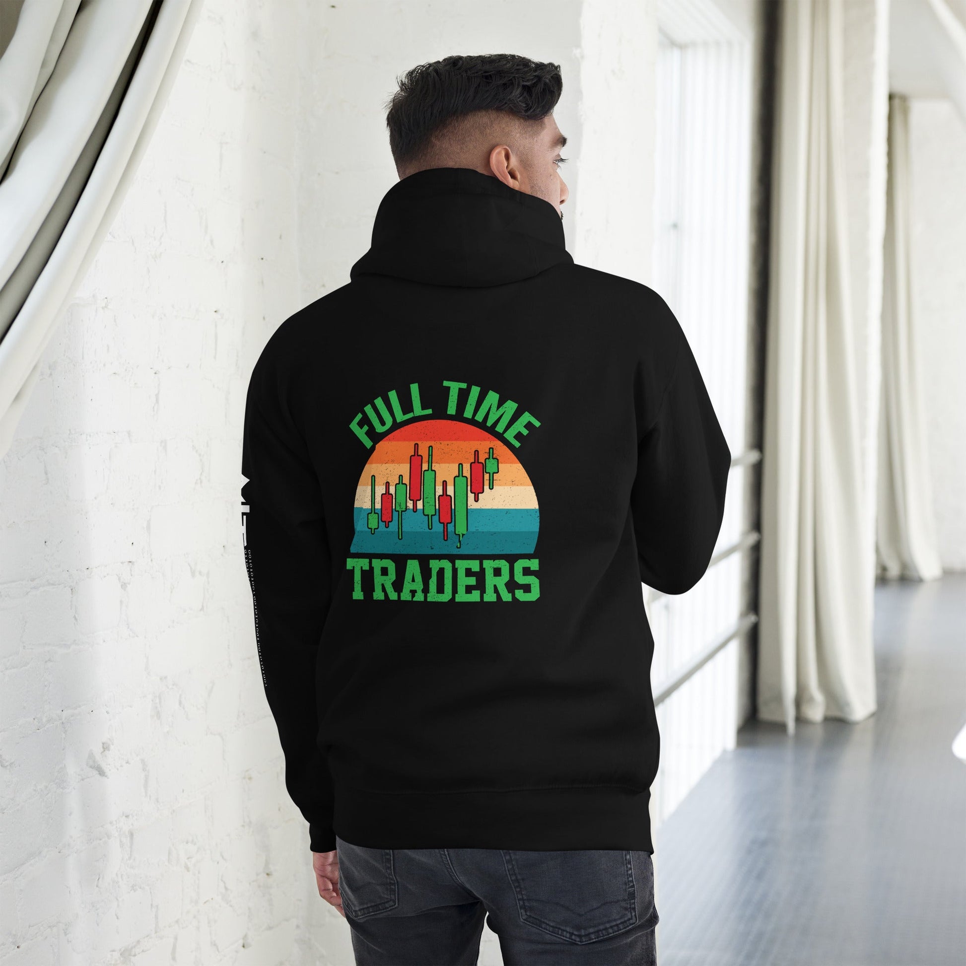 Full Time Trader ( Shagor ) - Unisex Hoodie ( Back Print ) by DarkByteGear