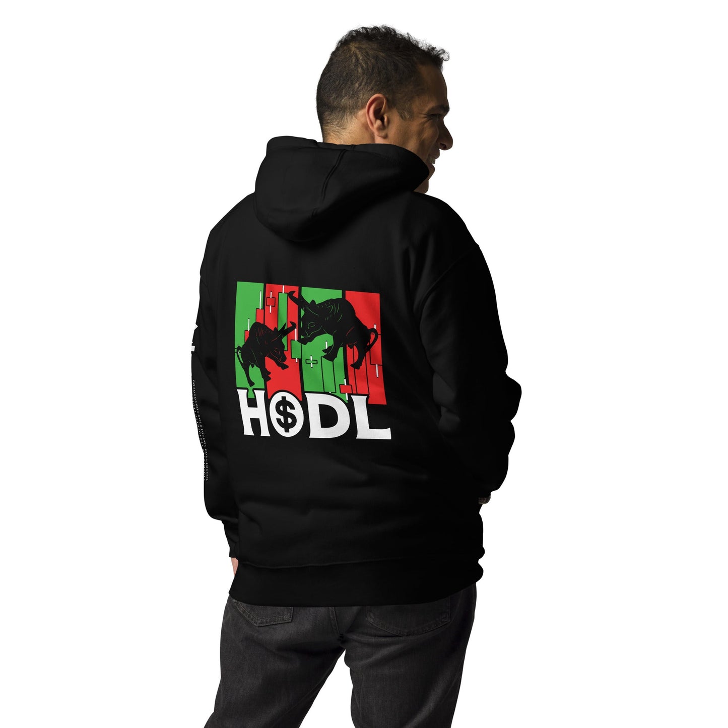 HODL - Unisex Hoodie ( Back Print ) by DarkByteGear