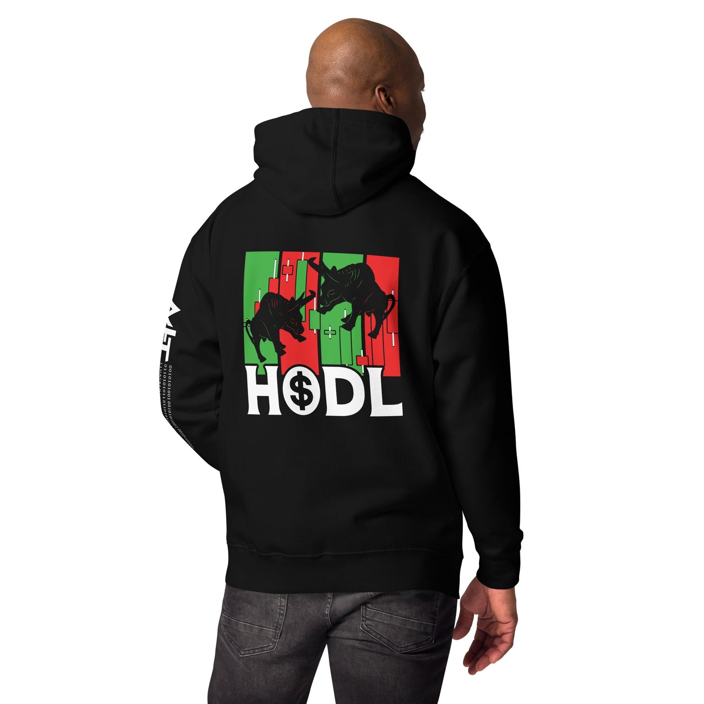 HODL - Unisex Hoodie ( Back Print ) by DarkByteGear