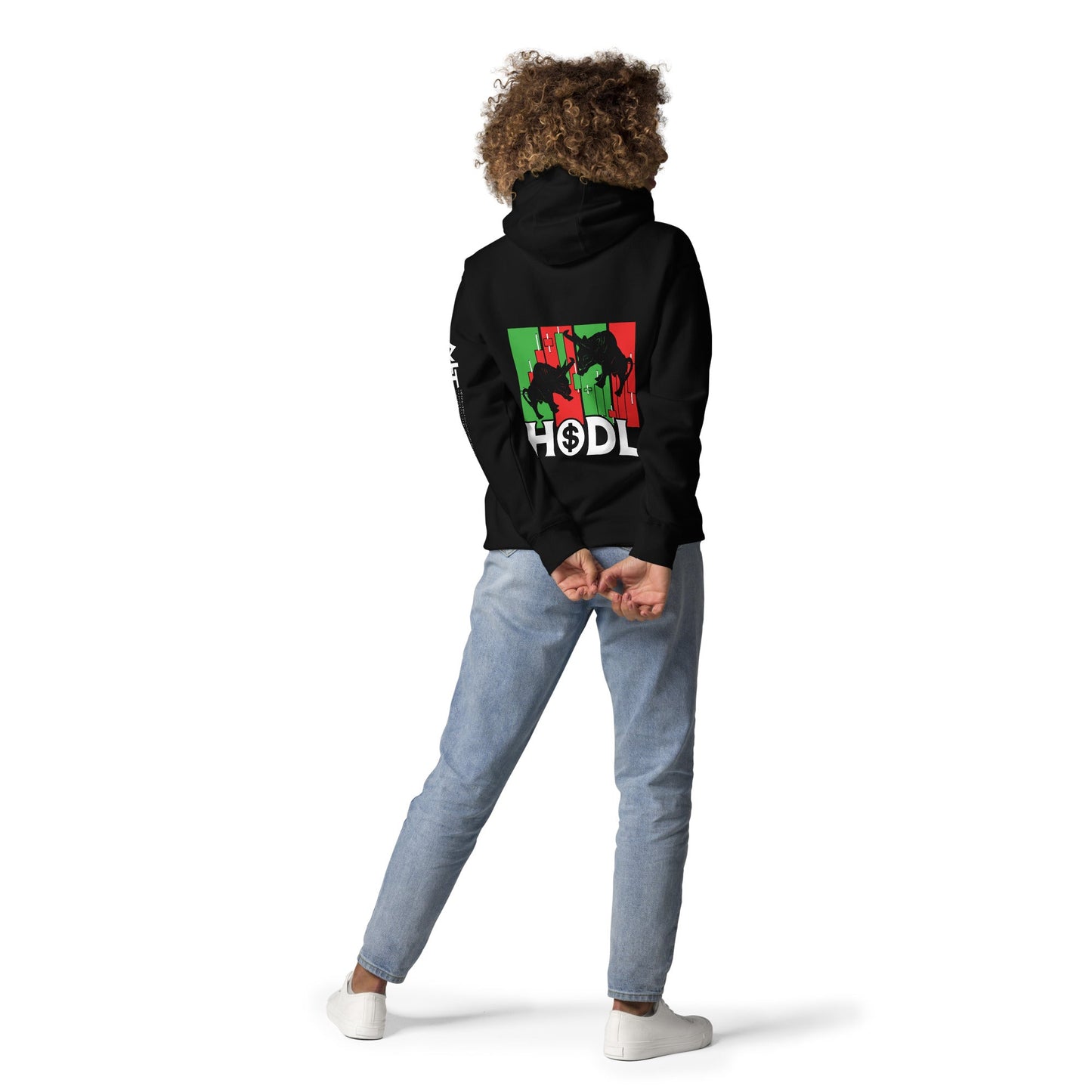 HODL - Unisex Hoodie ( Back Print ) by DarkByteGear