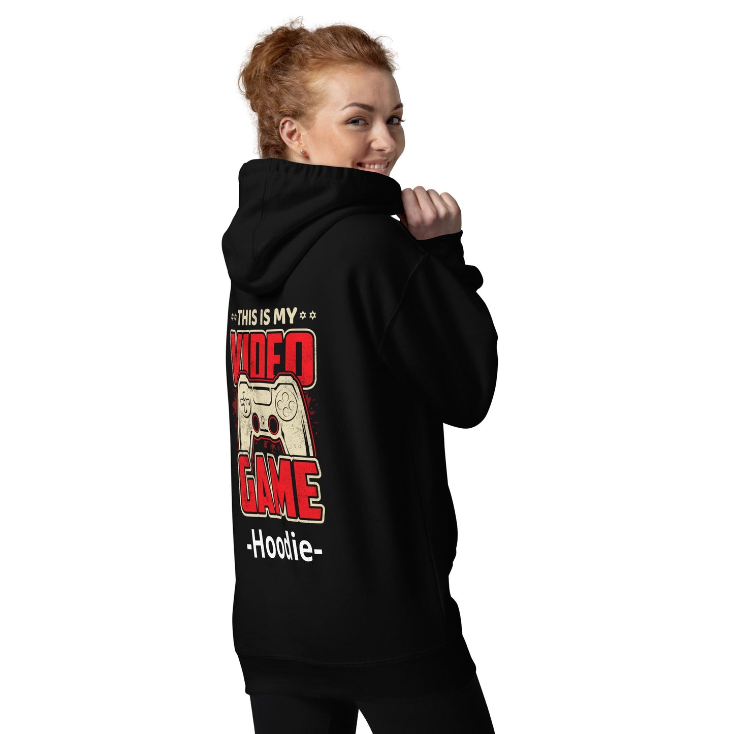 This is my Video Game - Unisex Hoodie ( Back Print ) by DarkByteGear