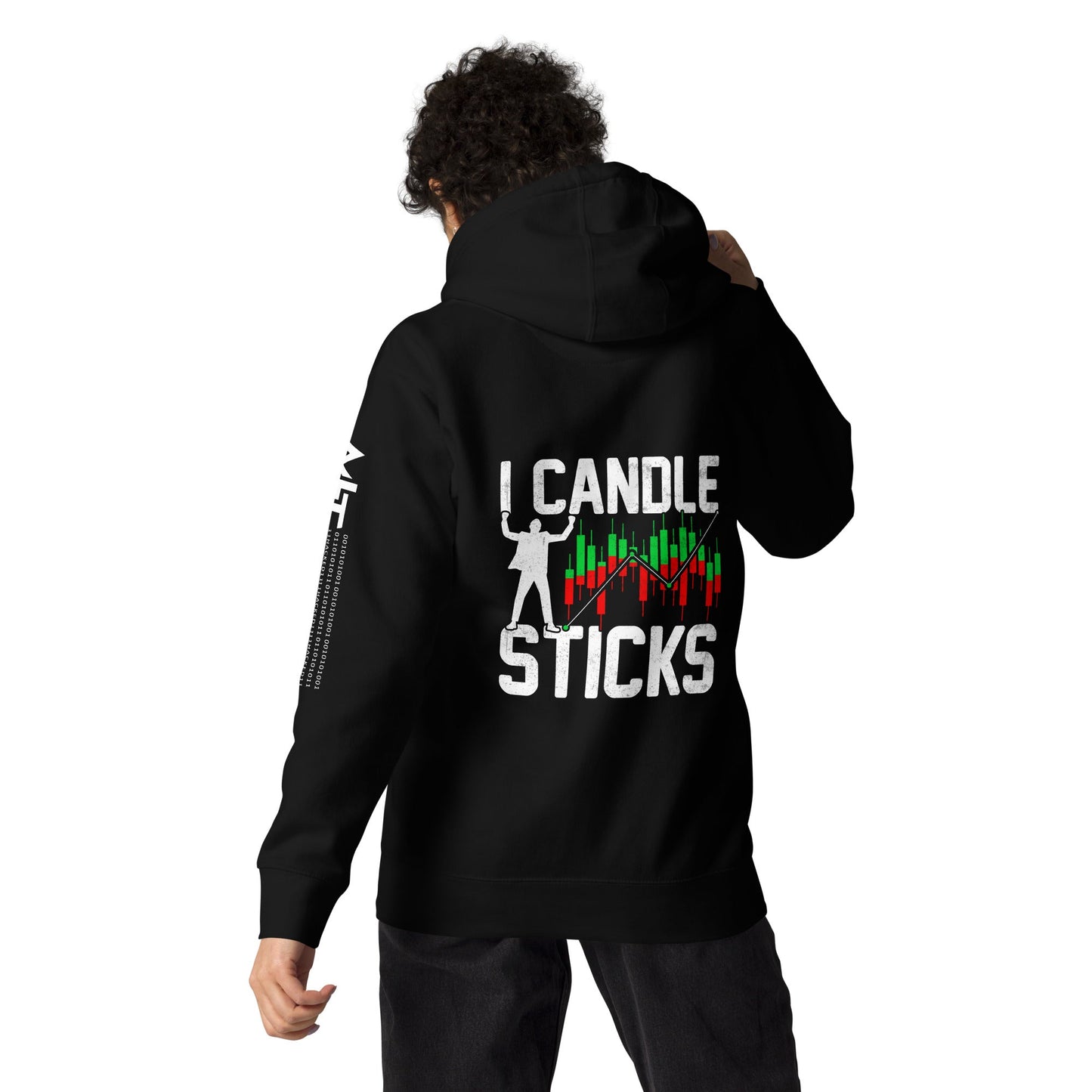 I Candle Stick - Unisex Hoodie ( Back Print ) by DarkByteGear
