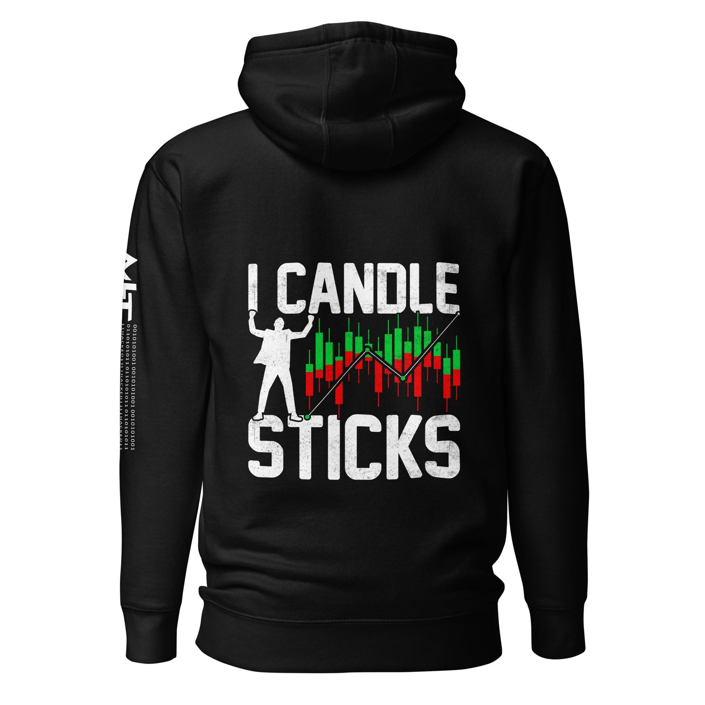 I Candle Stick - Unisex Hoodie ( Back Print ) by DarkByteGear