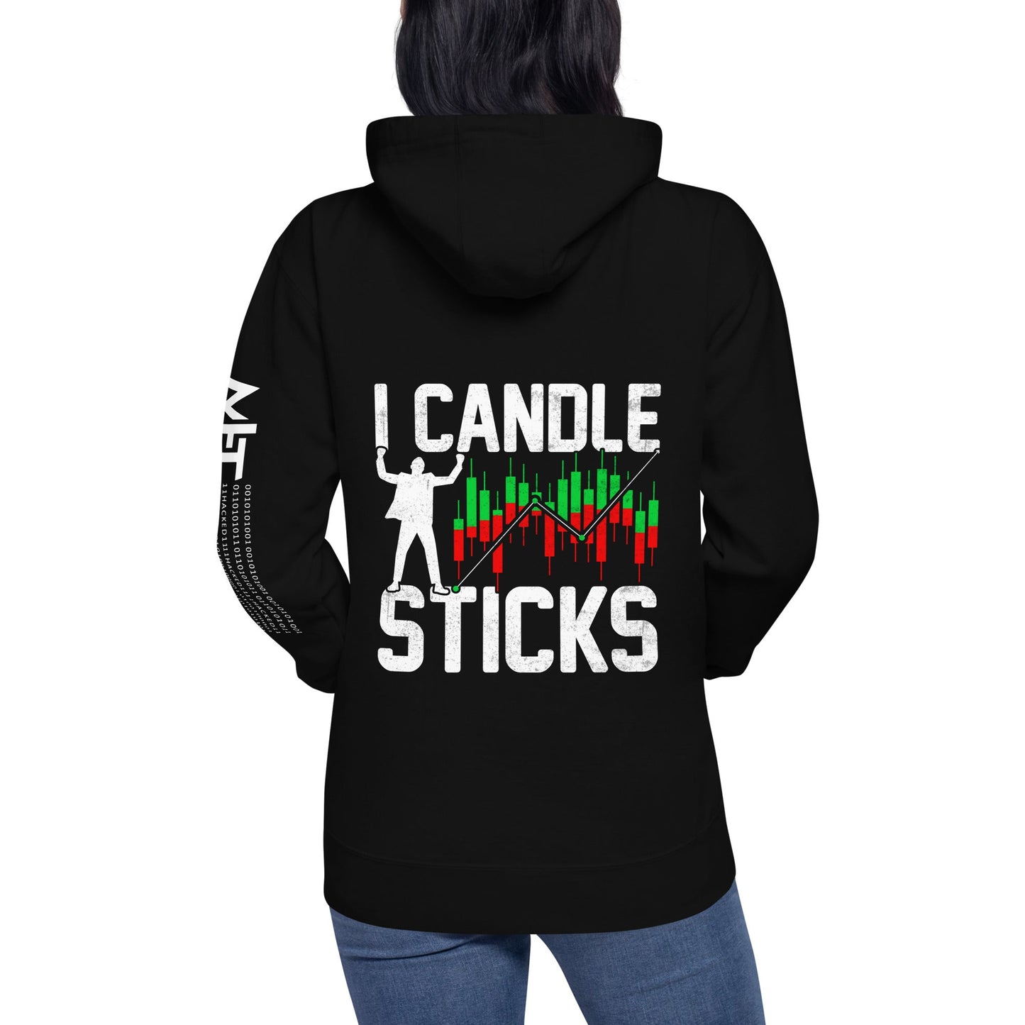 I Candle Stick - Unisex Hoodie ( Back Print ) by DarkByteGear