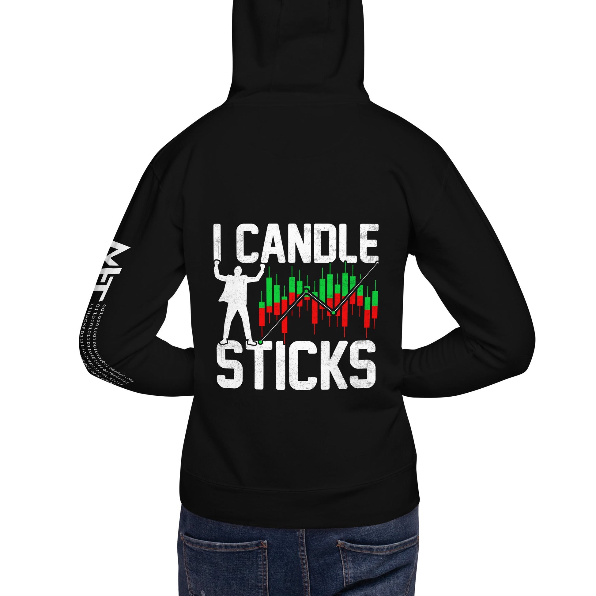 I Candle Stick - Unisex Hoodie ( Back Print ) by DarkByteGear