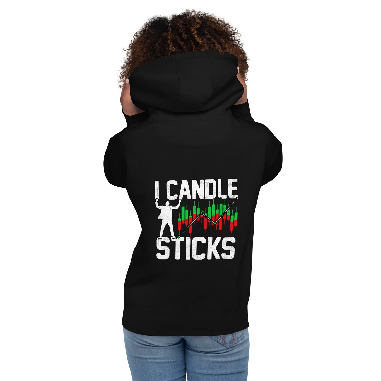 I Candle Stick - Unisex Hoodie ( Back Print ) by DarkByteGear