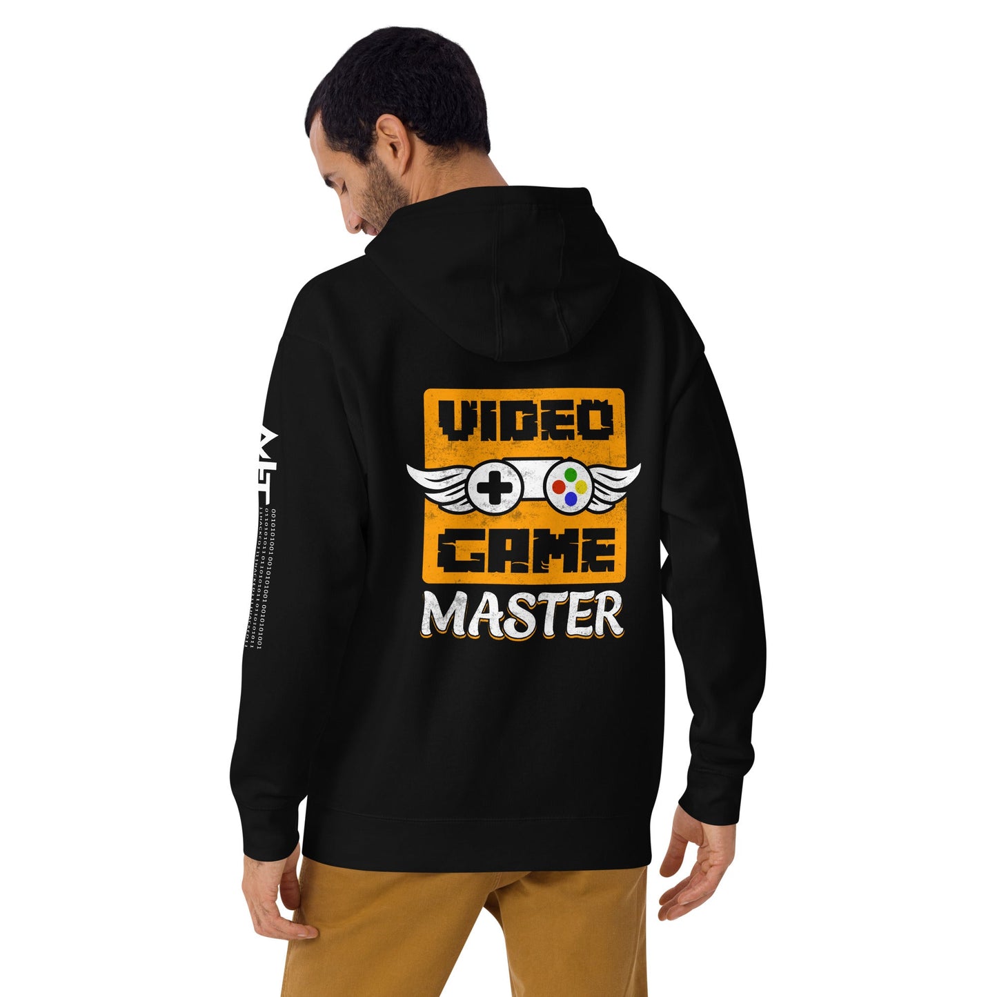 VIDEO GAME MASTER (MAHFUZ) - Unisex Hoodie ( Back Print ) by DarkByteGear