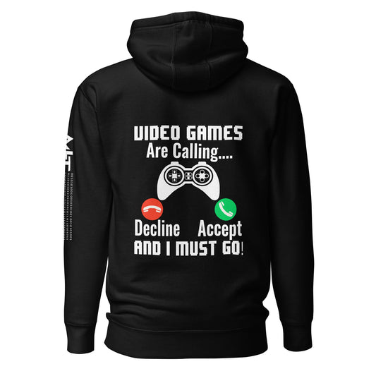 Video Games are Calling and I must Go Rima 18 - Unisex Hoodie by DarkByteGear