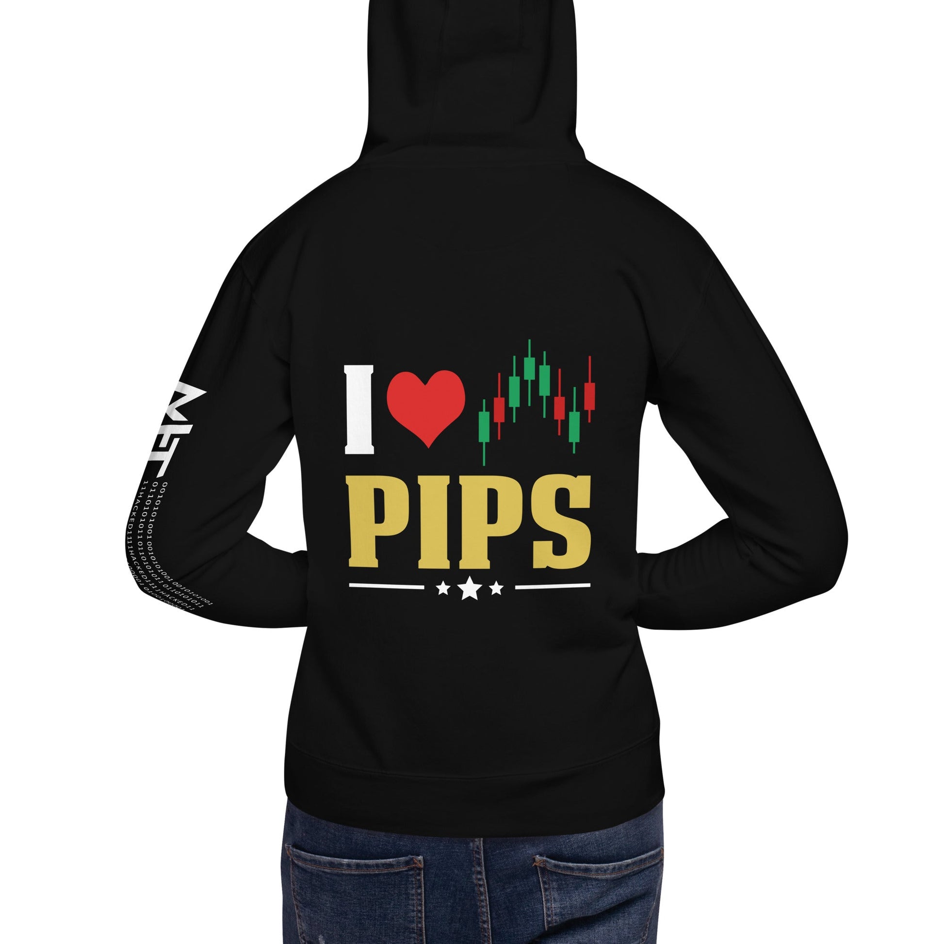 I Love Pips ( MAHFUZ ) - Unisex Hoodie ( Back Print ) by DarkByteGear