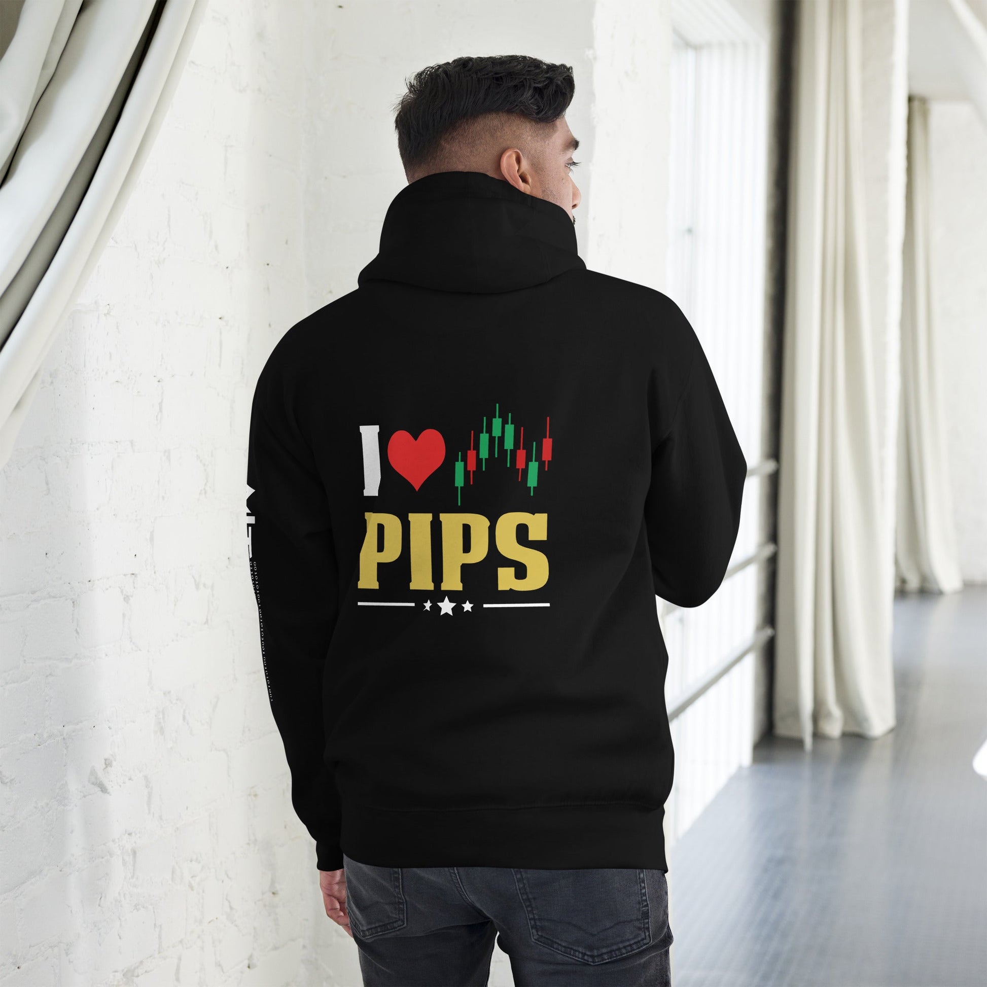 I Love Pips ( MAHFUZ ) - Unisex Hoodie ( Back Print ) by DarkByteGear