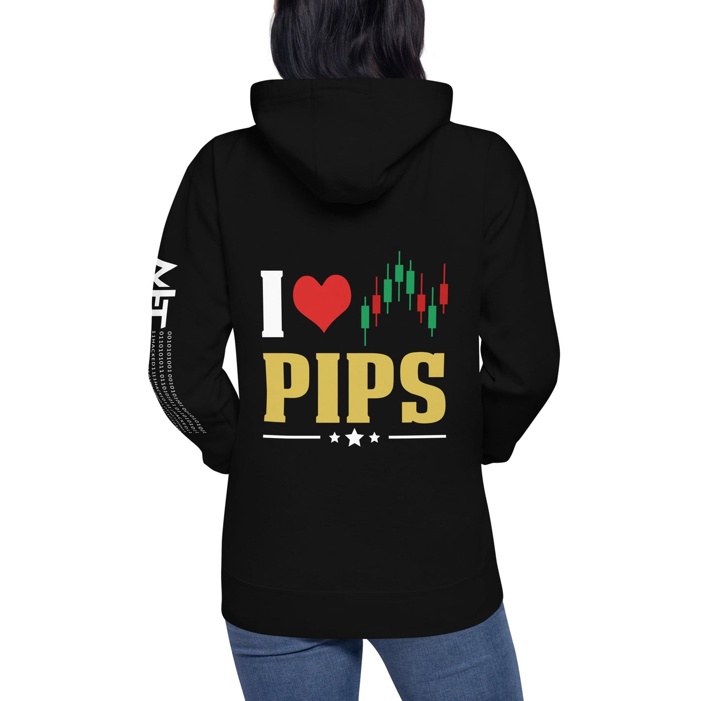 I Love Pips ( MAHFUZ ) - Unisex Hoodie ( Back Print ) by DarkByteGear