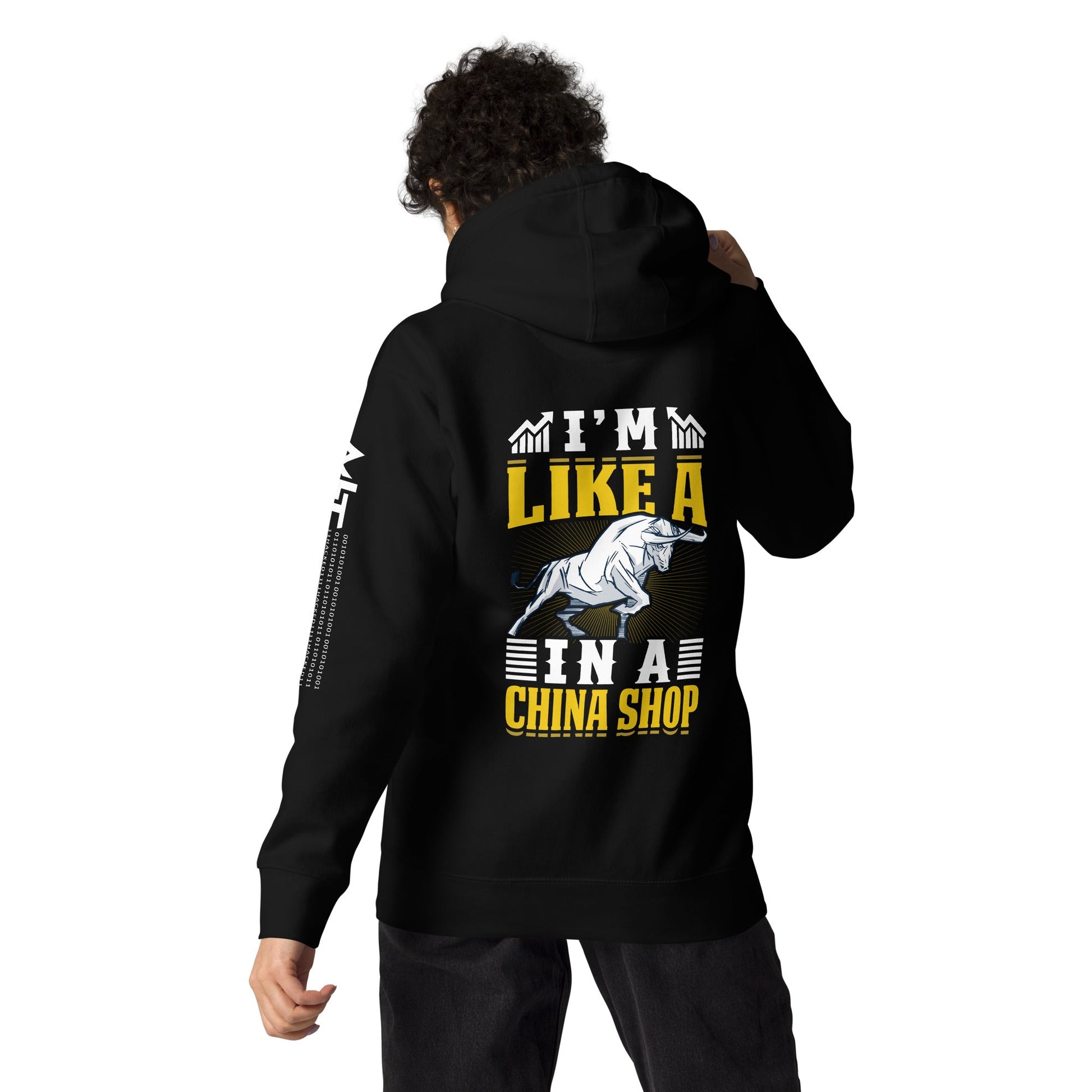 I'm like in a Bull in a China Shop Shagor - Unisex Hoodie ( Back Print ) by DarkByteGear