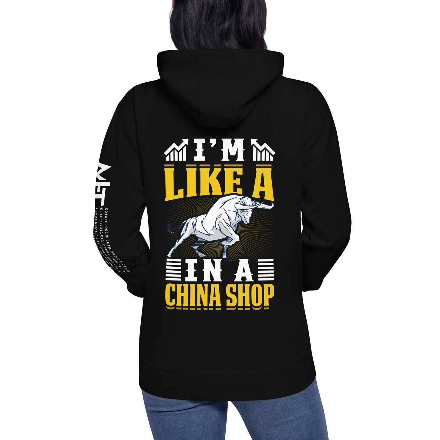 I'm like in a Bull in a China Shop Shagor - Unisex Hoodie ( Back Print ) by DarkByteGear