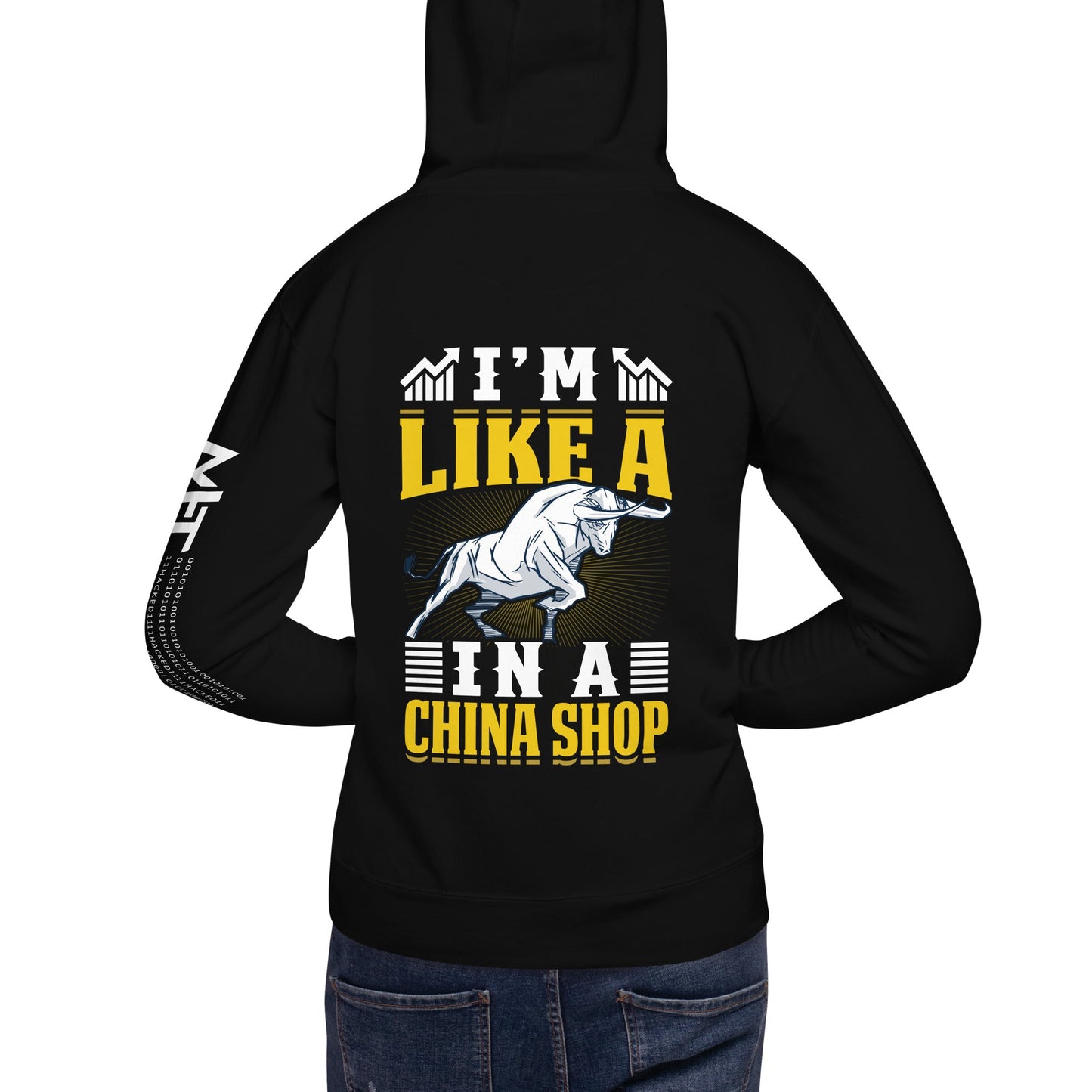 I'm like in a Bull in a China Shop Shagor - Unisex Hoodie ( Back Print ) by DarkByteGear