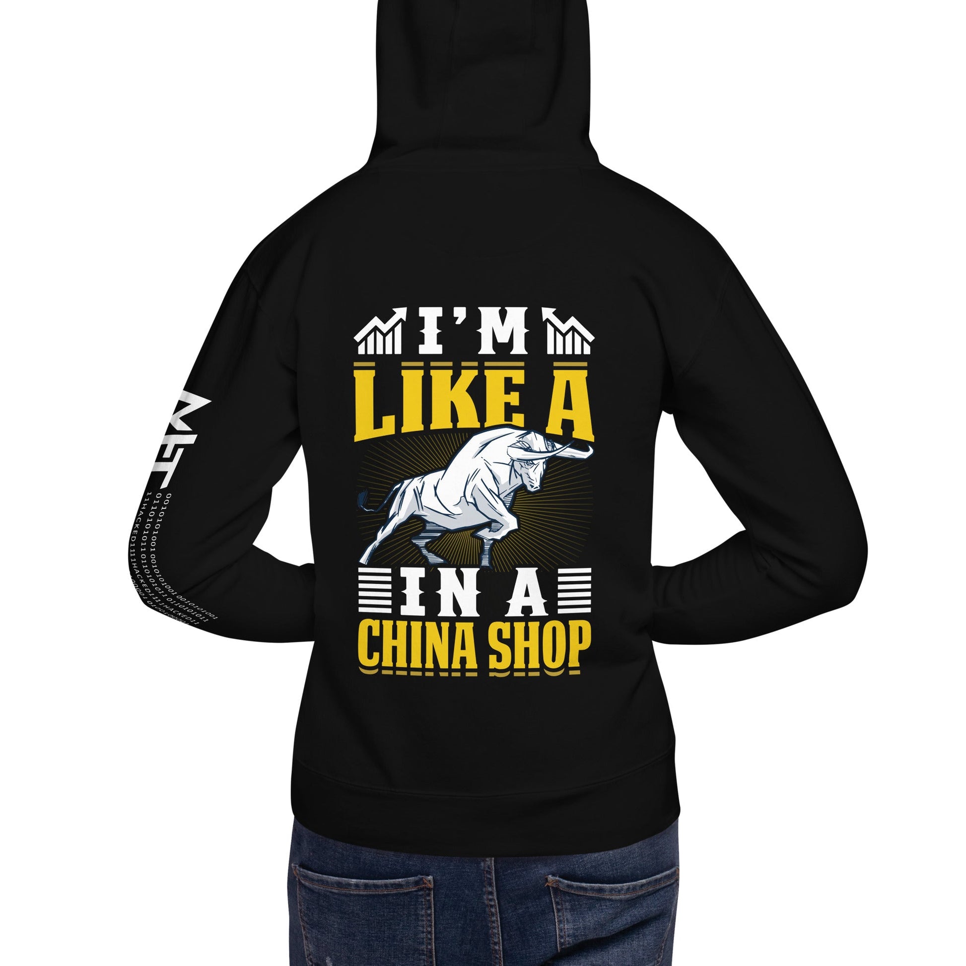 I'm like in a Bull in a China Shop Shagor - Unisex Hoodie ( Back Print ) by DarkByteGear