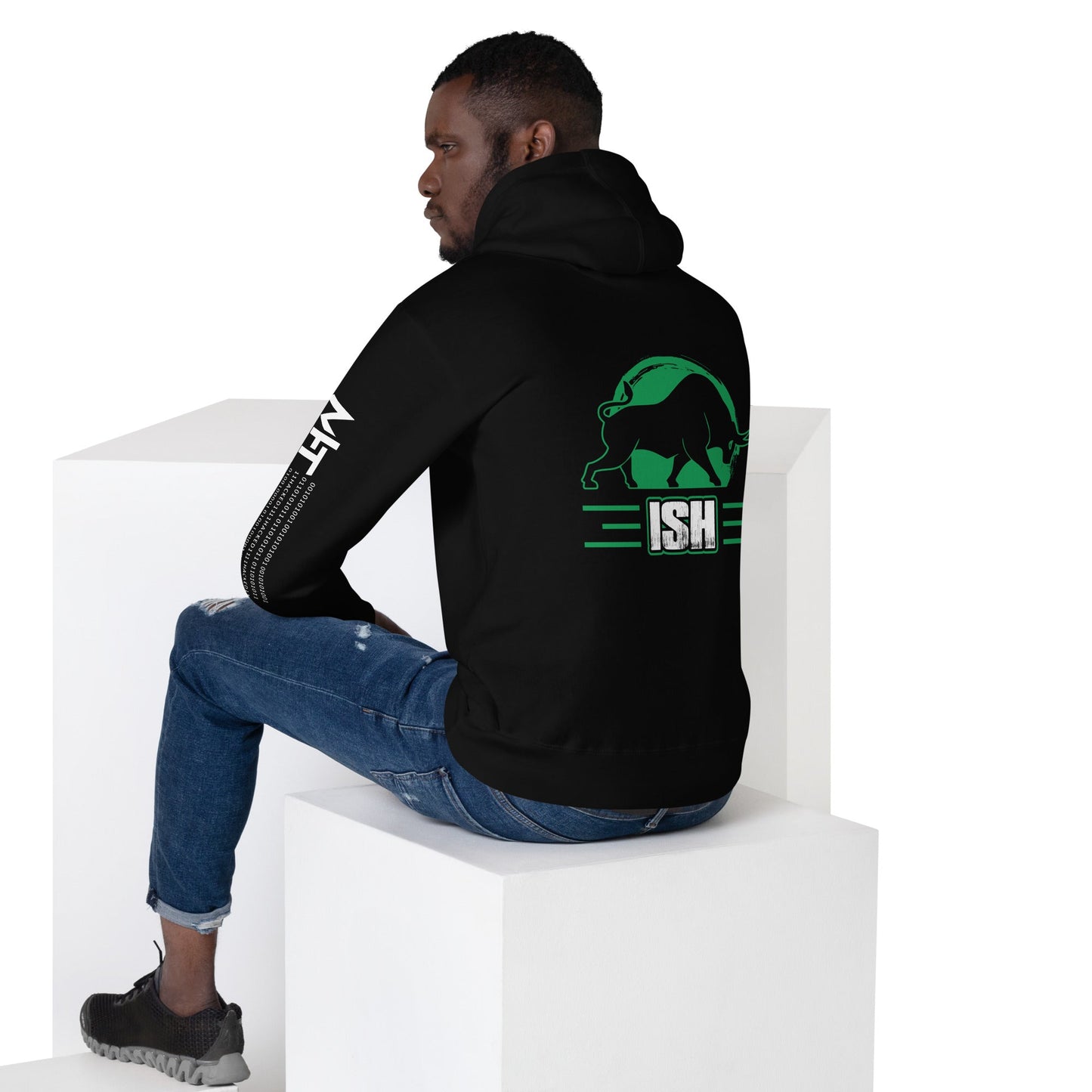 ISH (MAHFUZ) - Unisex Hoodie ( Back Print ) by DarkByteGear