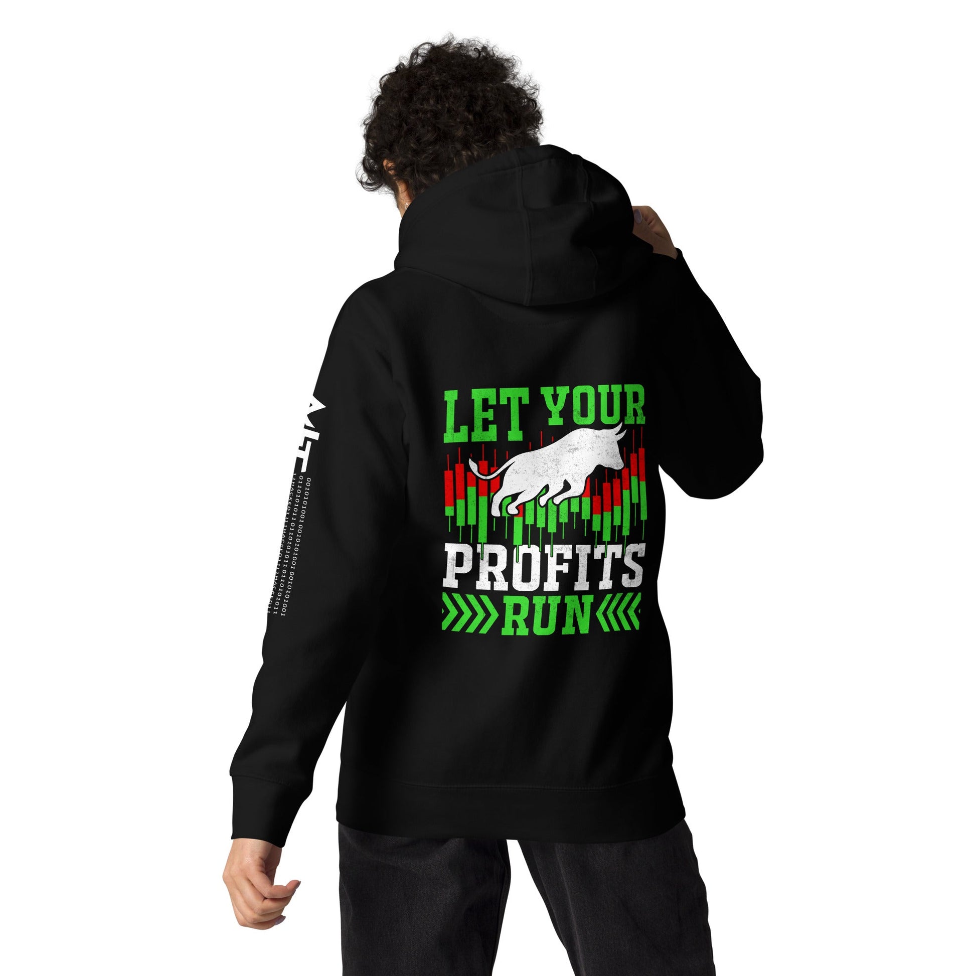 Let your Profits run - Unisex Hoodie ( Back Print ) by DarkByteGear