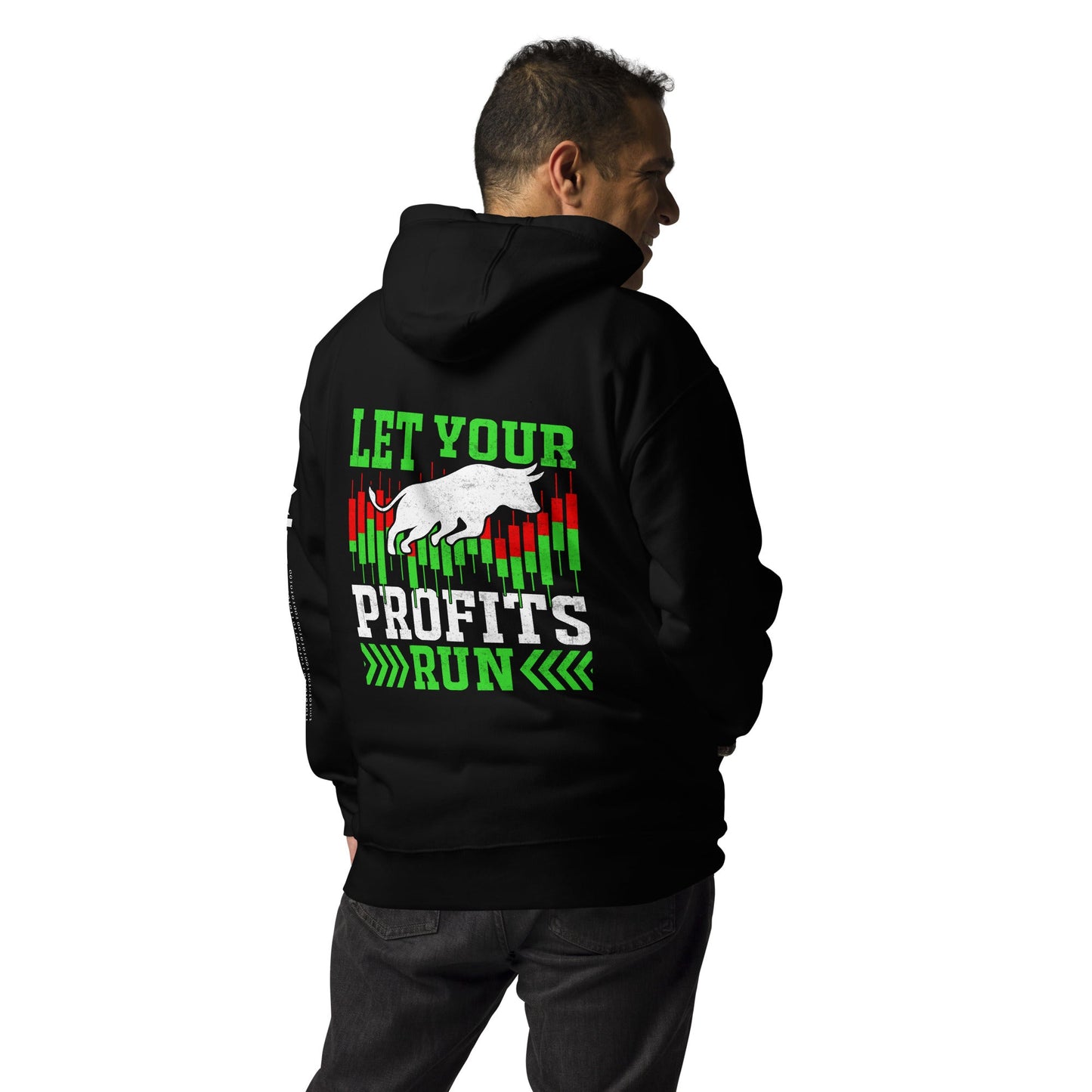 Let your Profits run - Unisex Hoodie ( Back Print ) by DarkByteGear