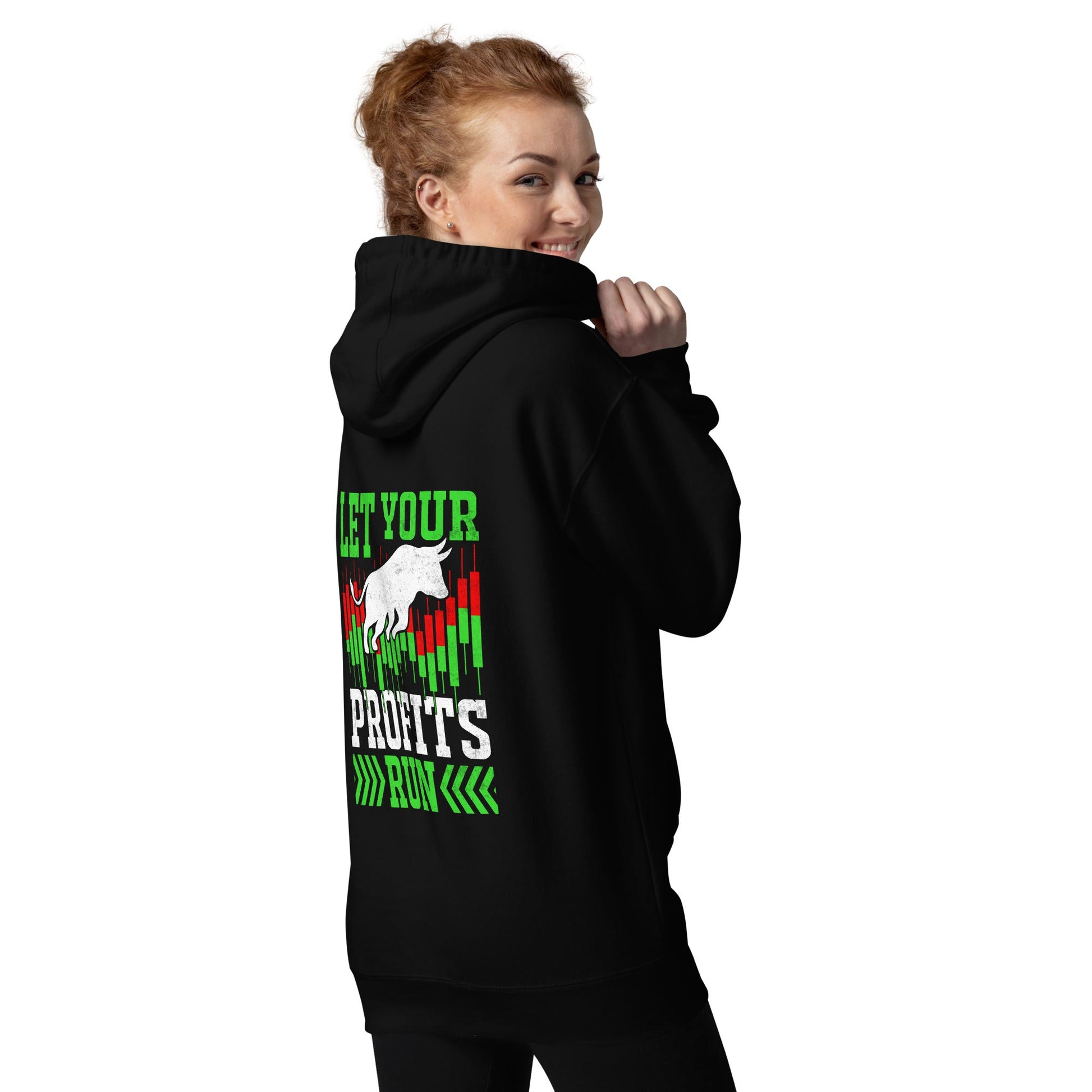 Let your Profits run - Unisex Hoodie ( Back Print ) by DarkByteGear