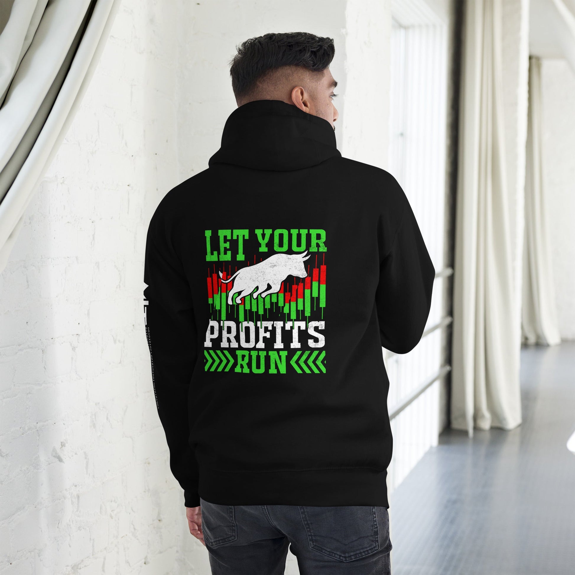 Let your Profits run - Unisex Hoodie ( Back Print ) by DarkByteGear