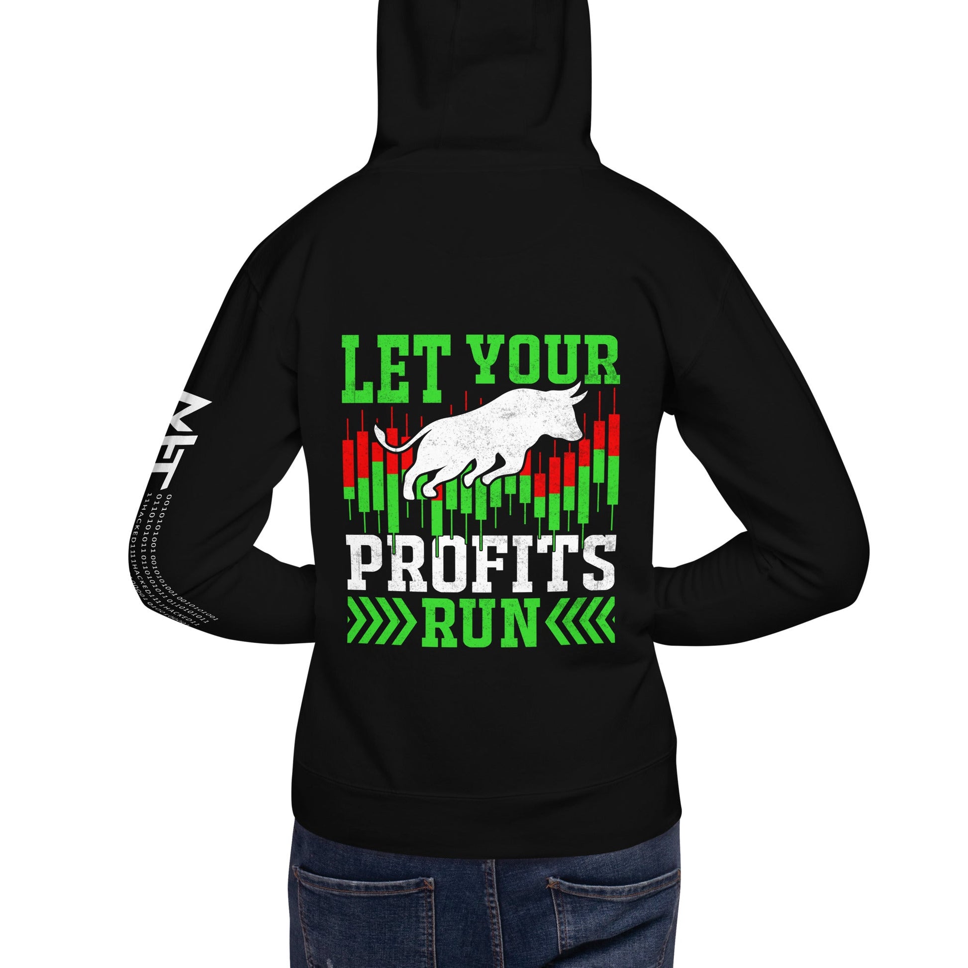 Let your Profits run - Unisex Hoodie ( Back Print ) by DarkByteGear